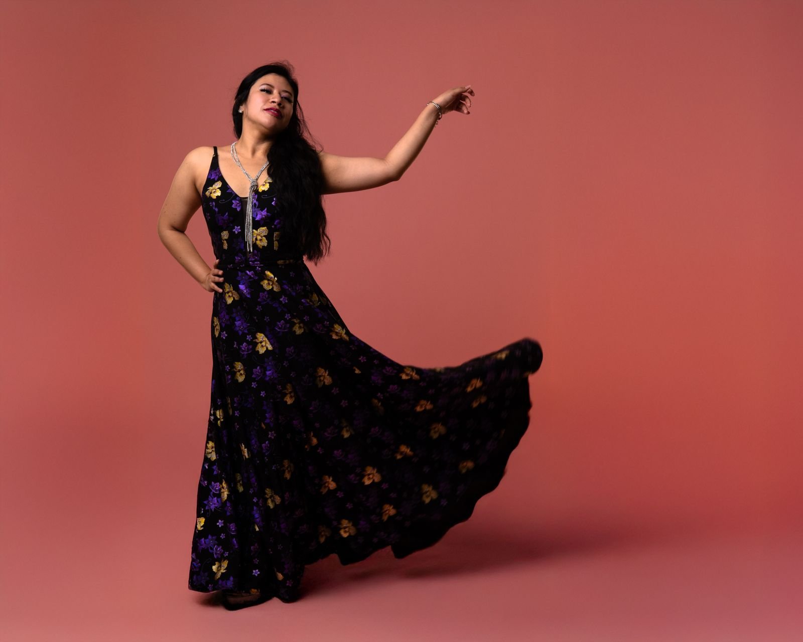 Floral printed maxi dresses wholesale supplier