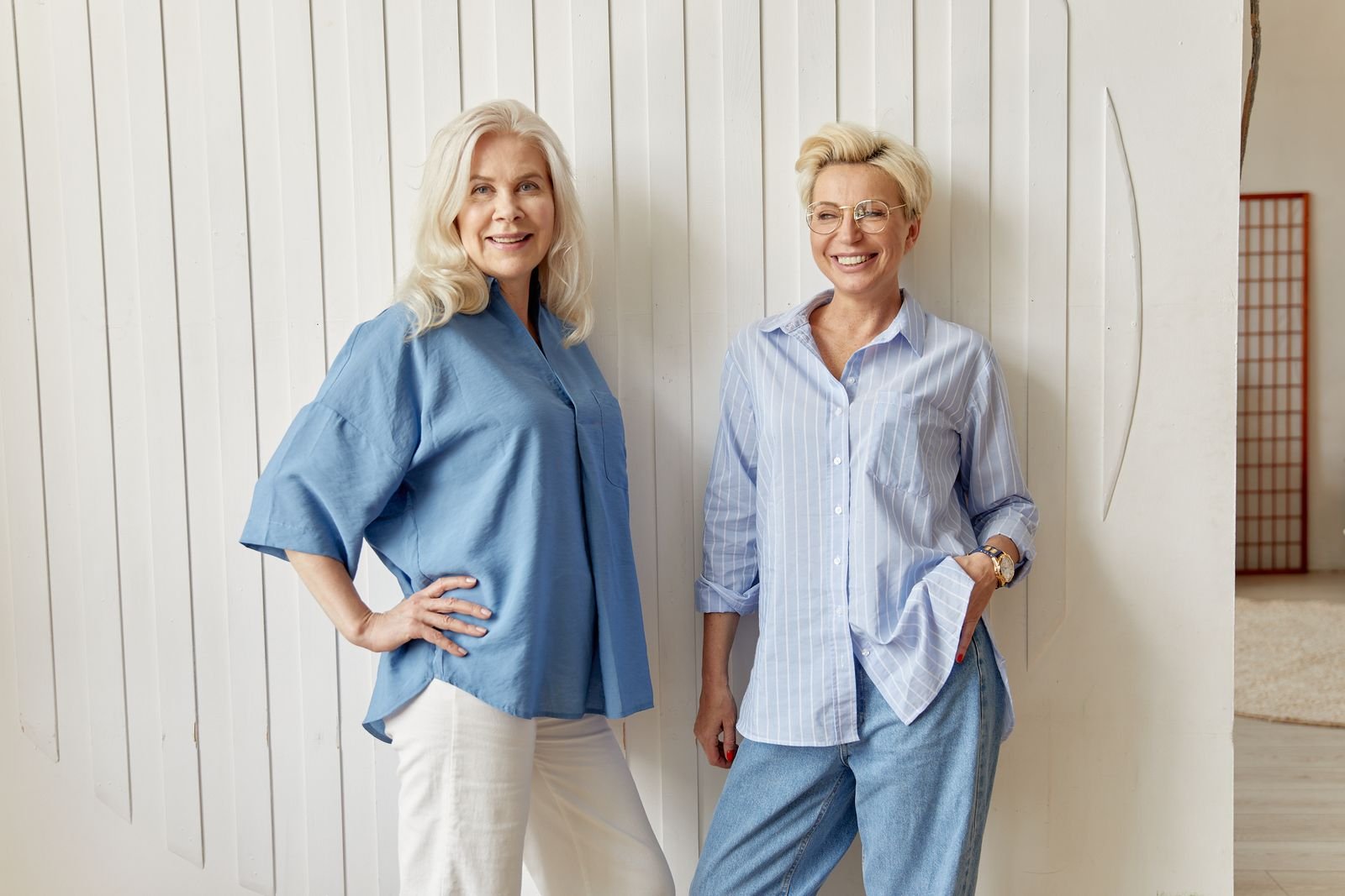 Cotton blend formal shirts for working women export Karur India