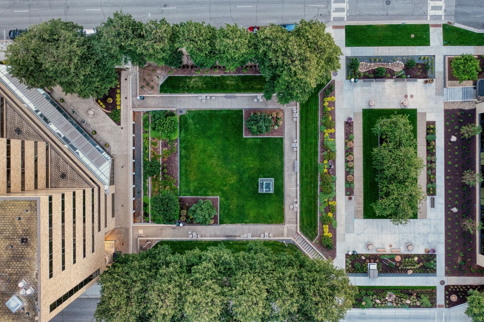 Irrigation system and landscape lighting design Durg