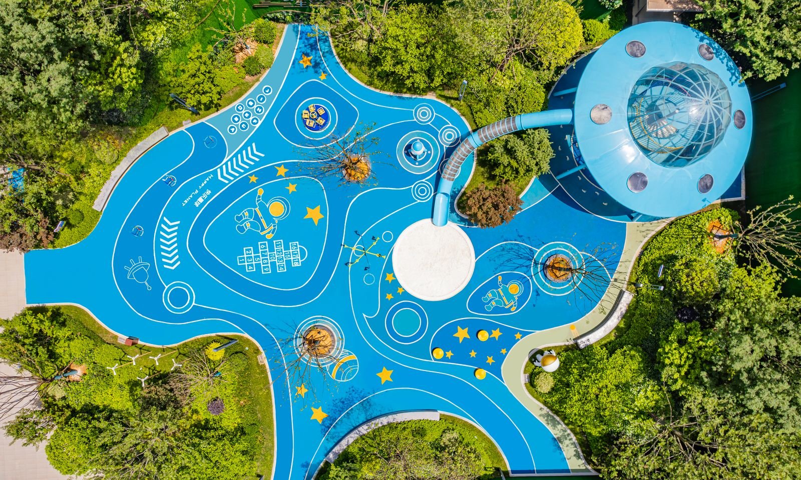Garden lighting and nightscape design for parks