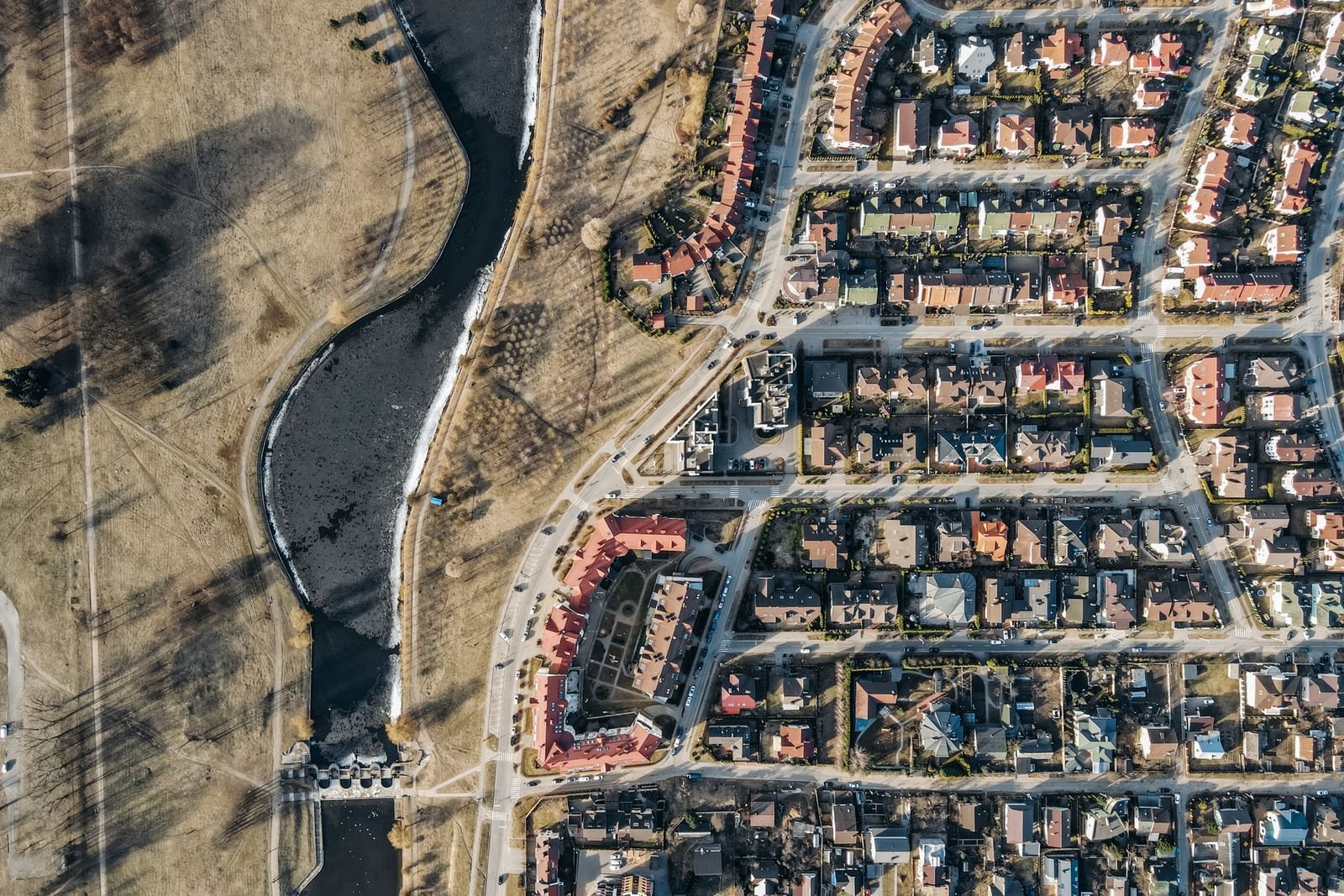 Road network and infrastructure planning for townships