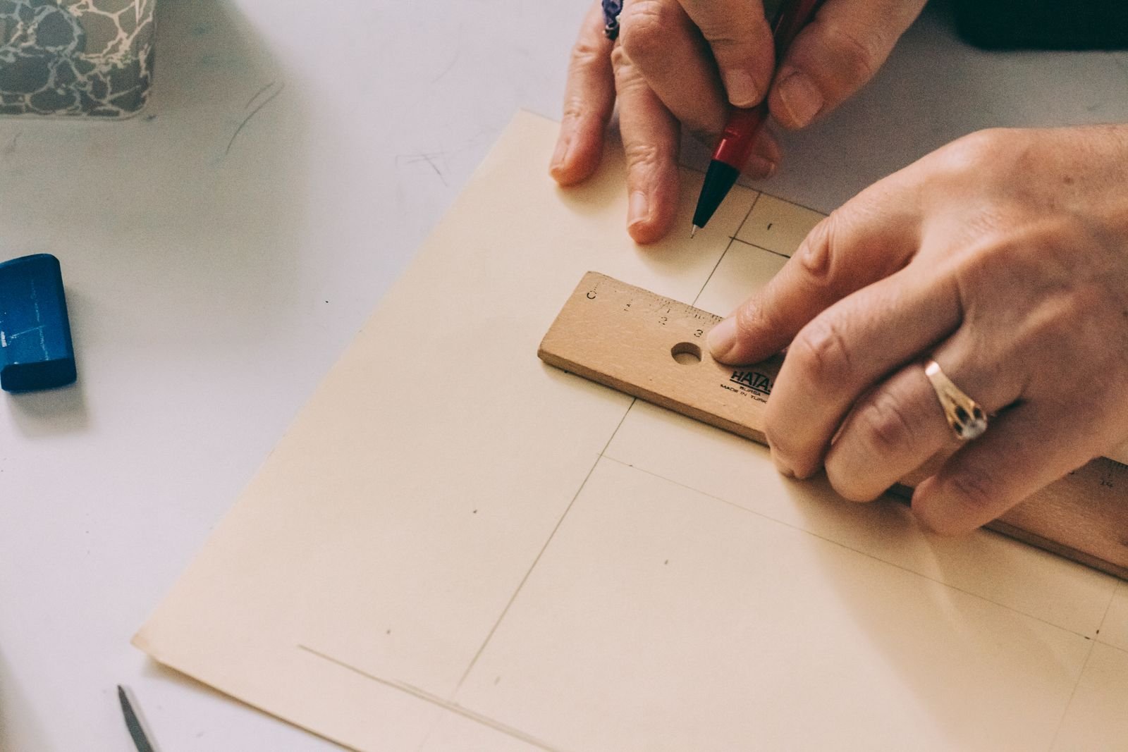 Interior working drawings and furniture layouts