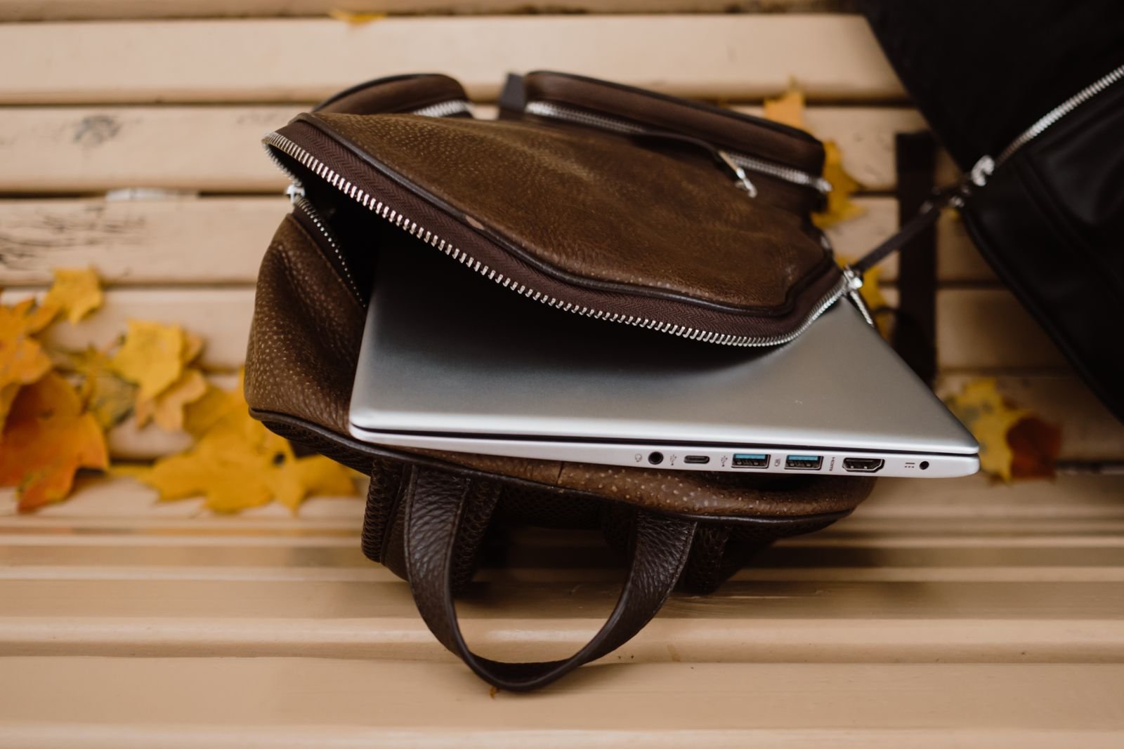 Anti-theft office laptop backpack with USB port