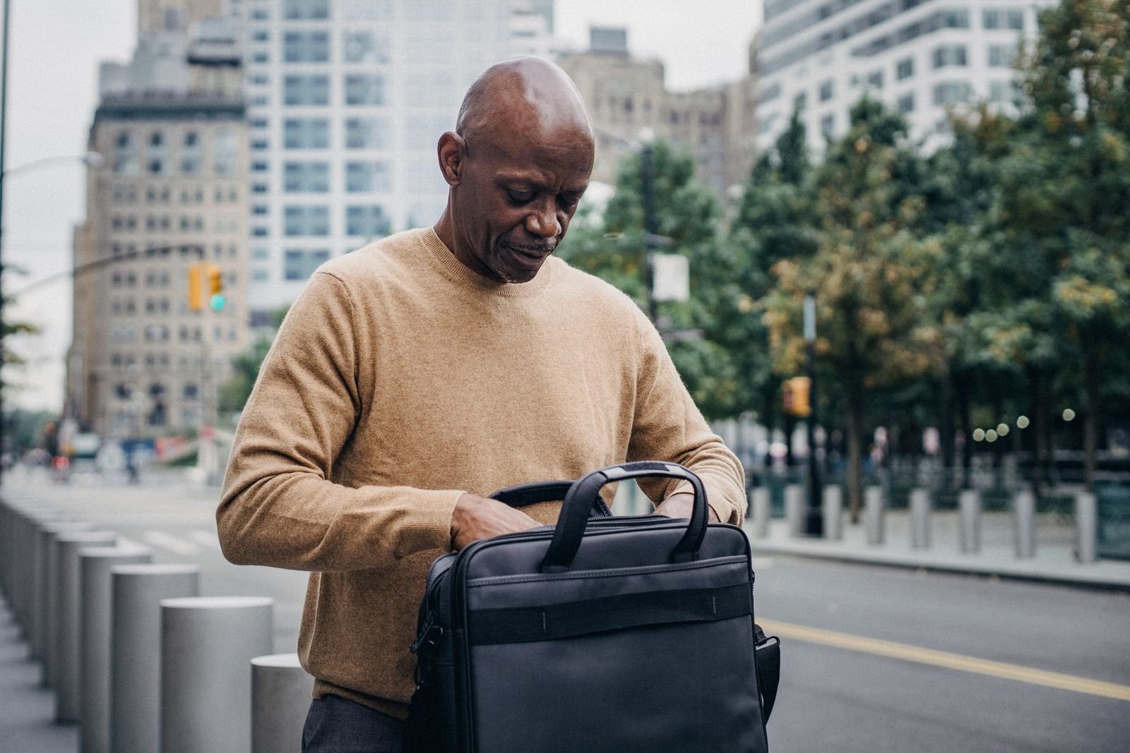 Campus laptop backpack with USB charging port