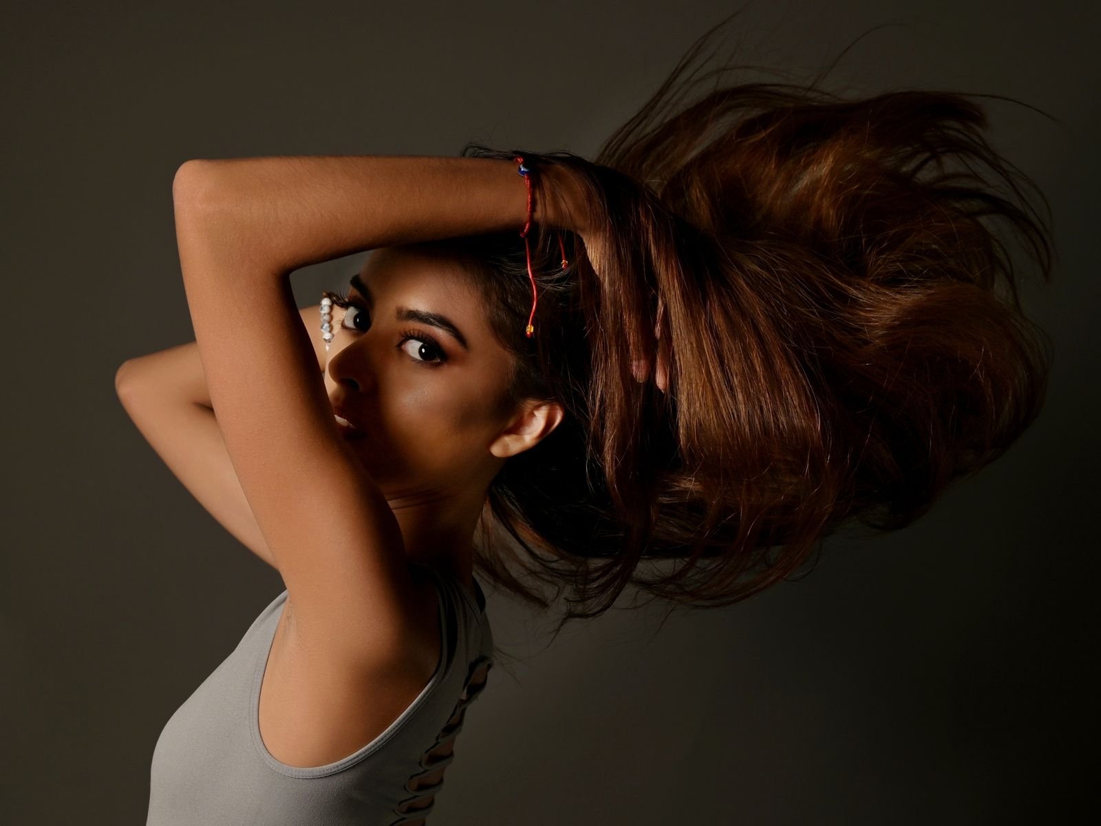Micro ring i-tip hair extensions studio Rampur