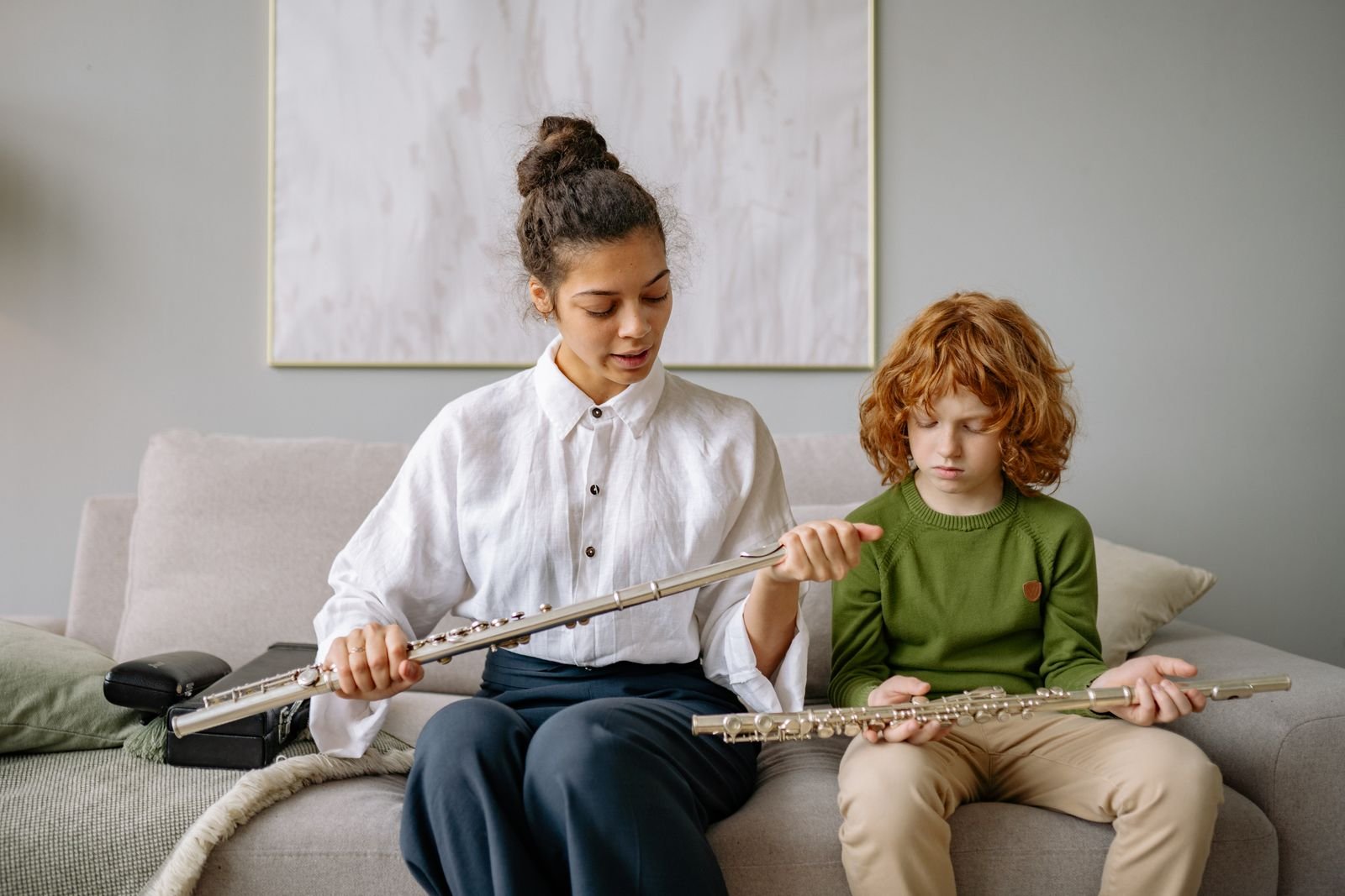 Stage performance and studio recording flute training