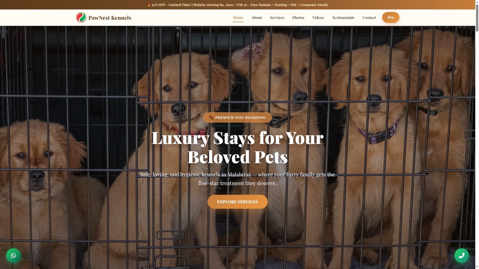 Dog Boarding Kennels