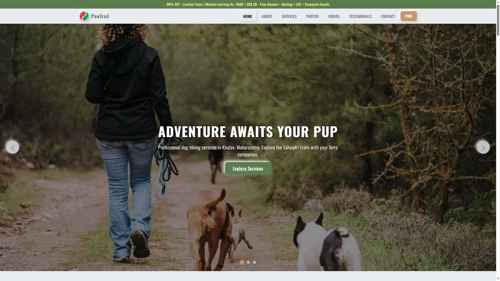 Dog Hiking Services