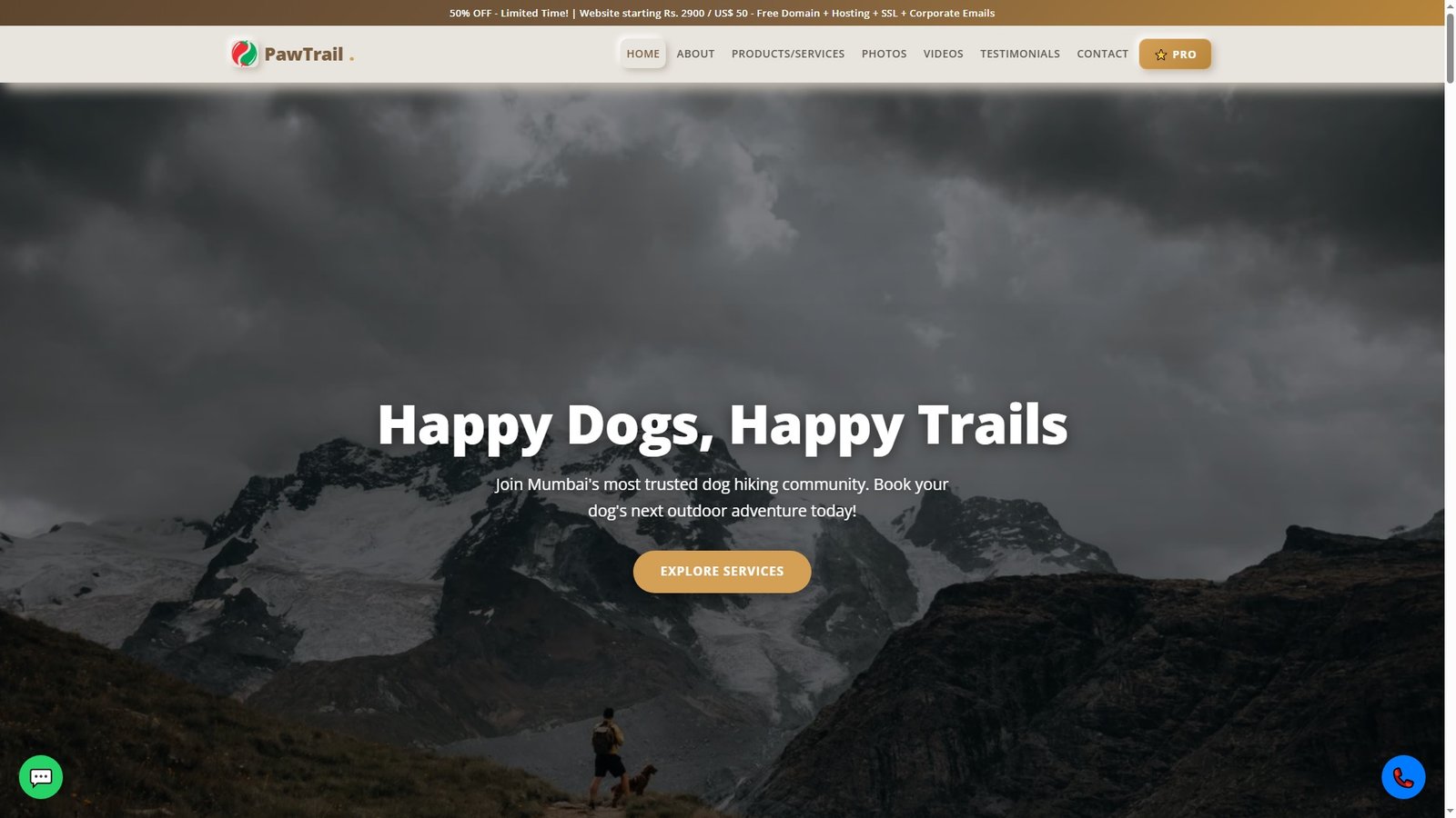 Dog Hiking Services