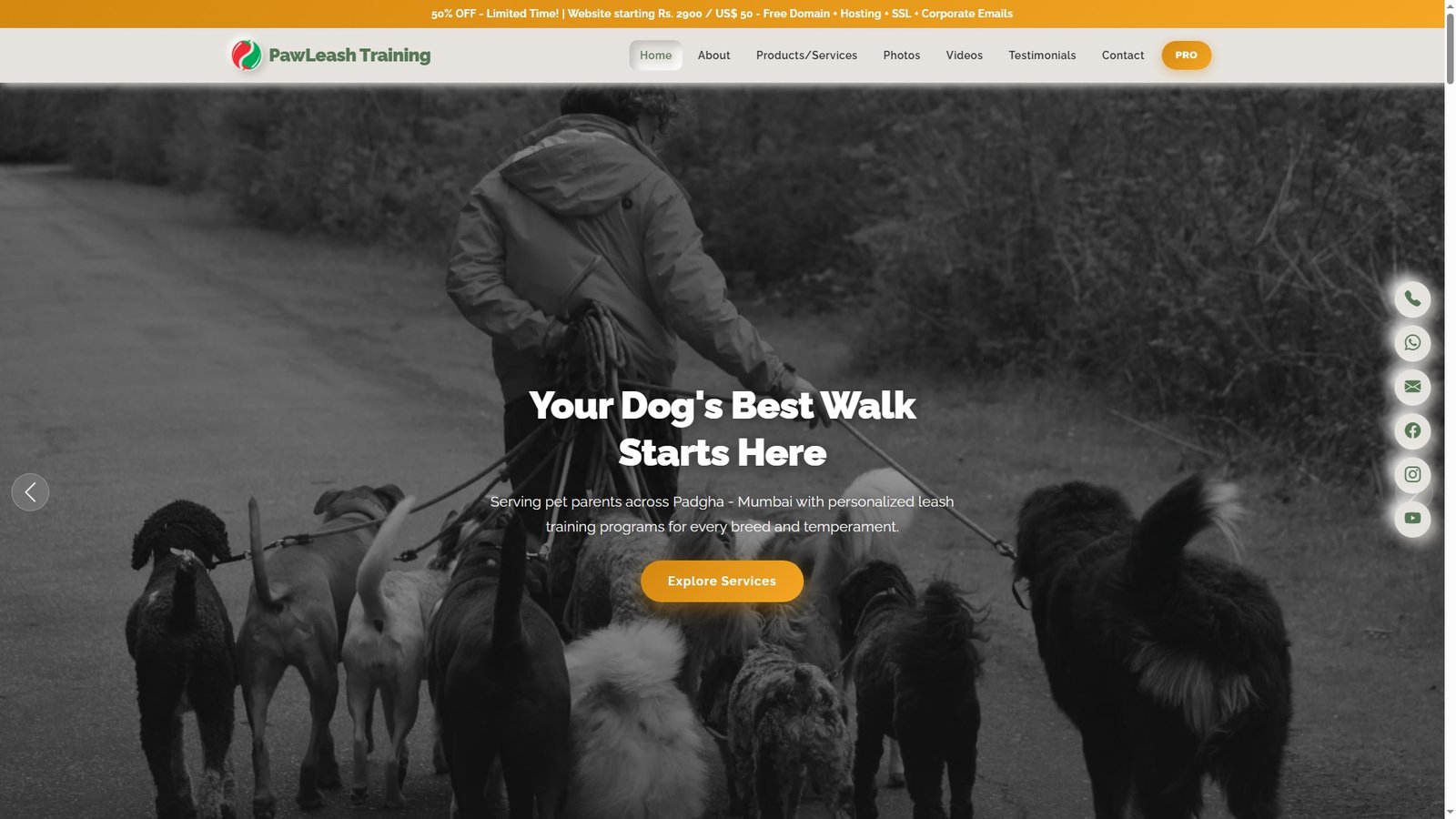 Leash Training Services