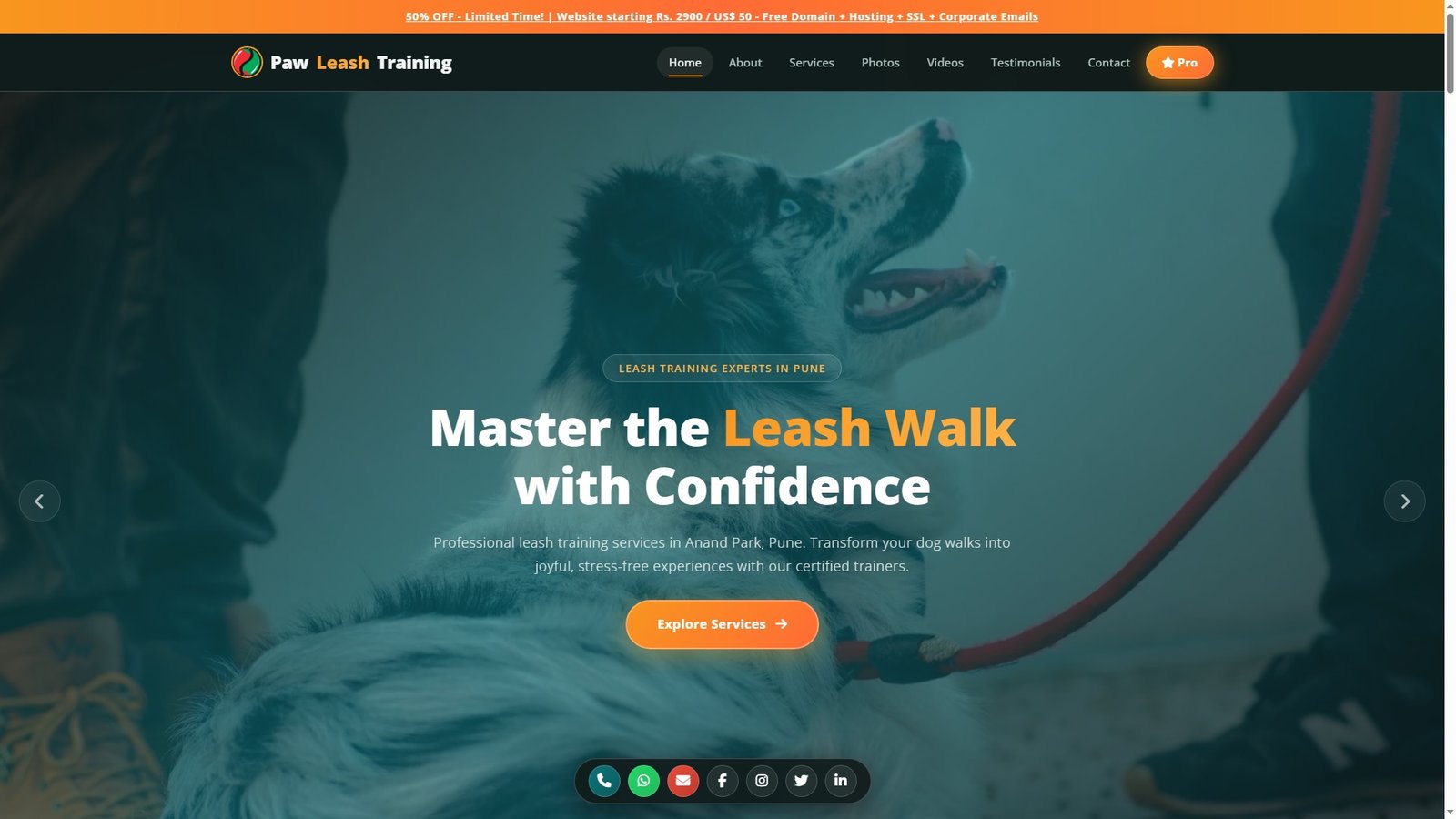 Leash Training Services