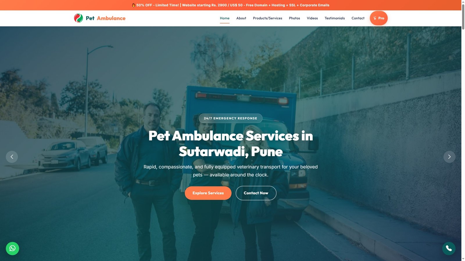 Pet Ambulance Services