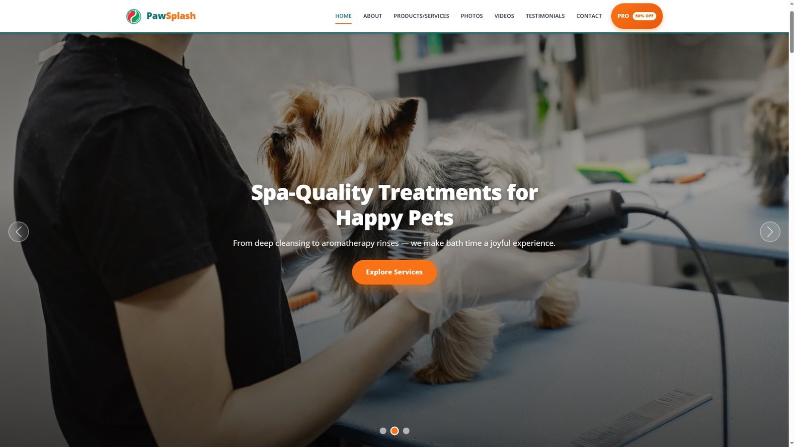 Pet Bathing Services