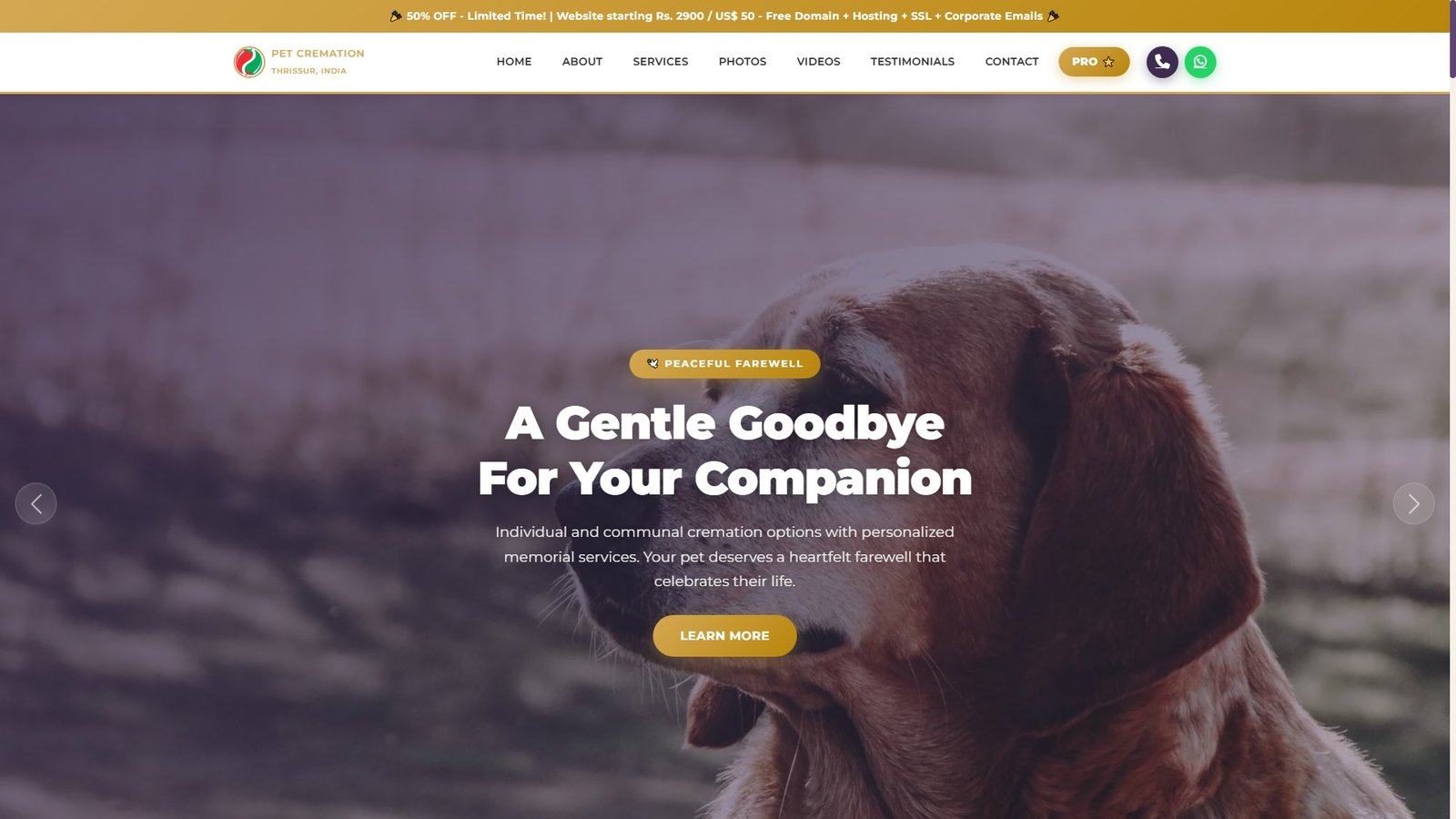 Pet Cremation Services