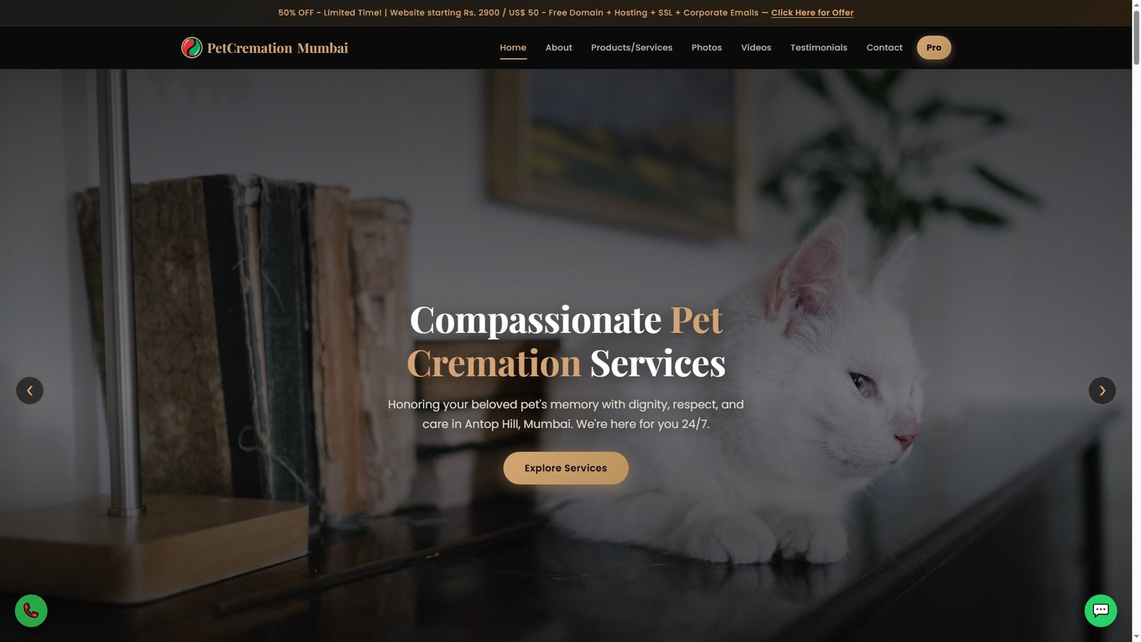Pet Cremation Services