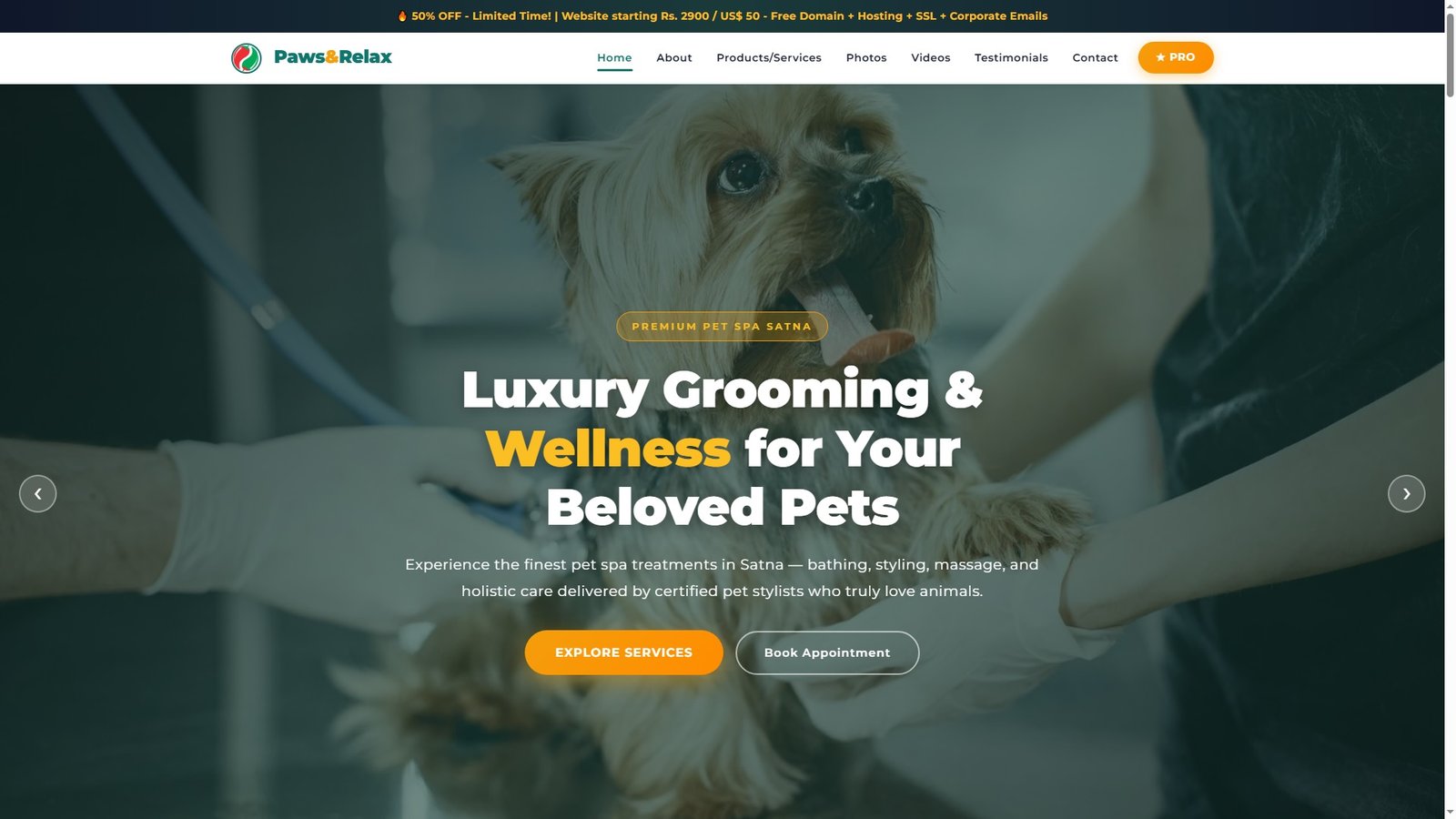 Pet Spa Services