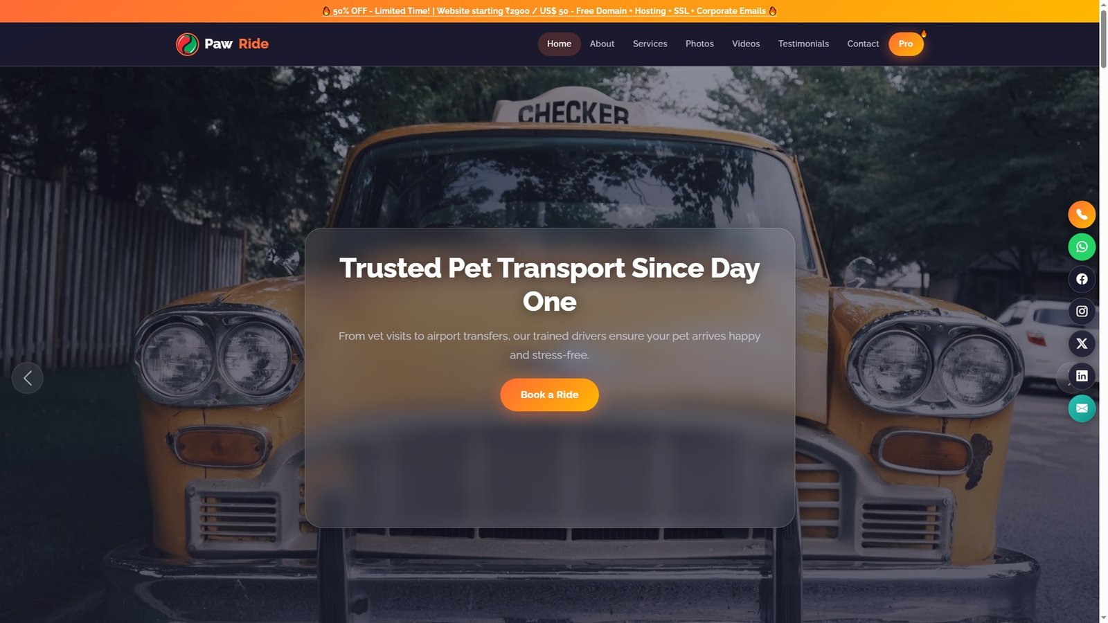 Pet Taxi Services