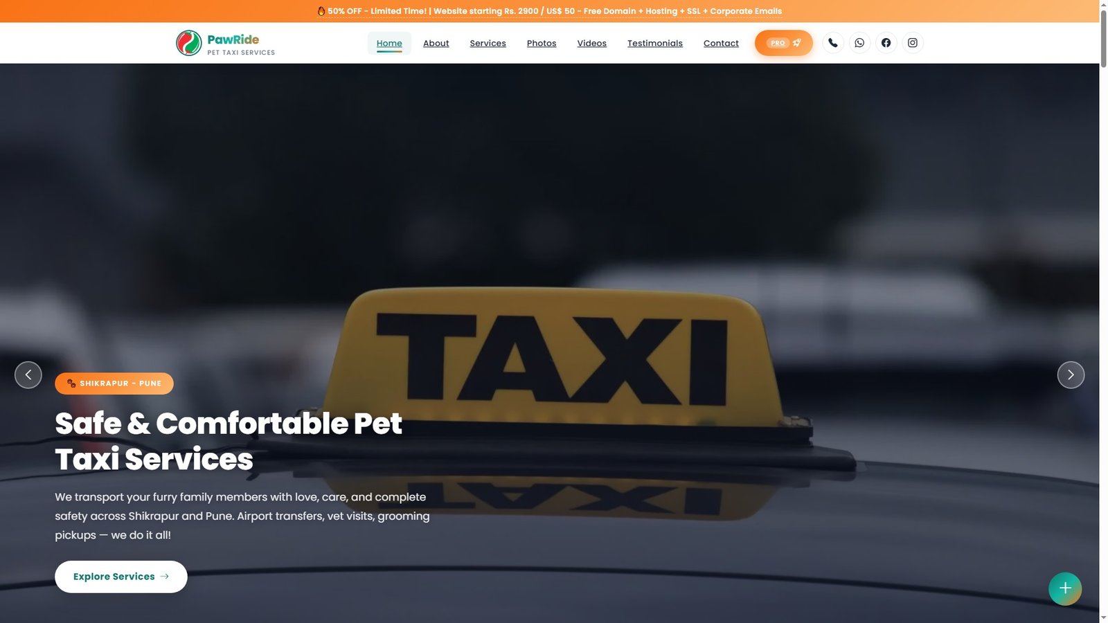 Pet Taxi Services