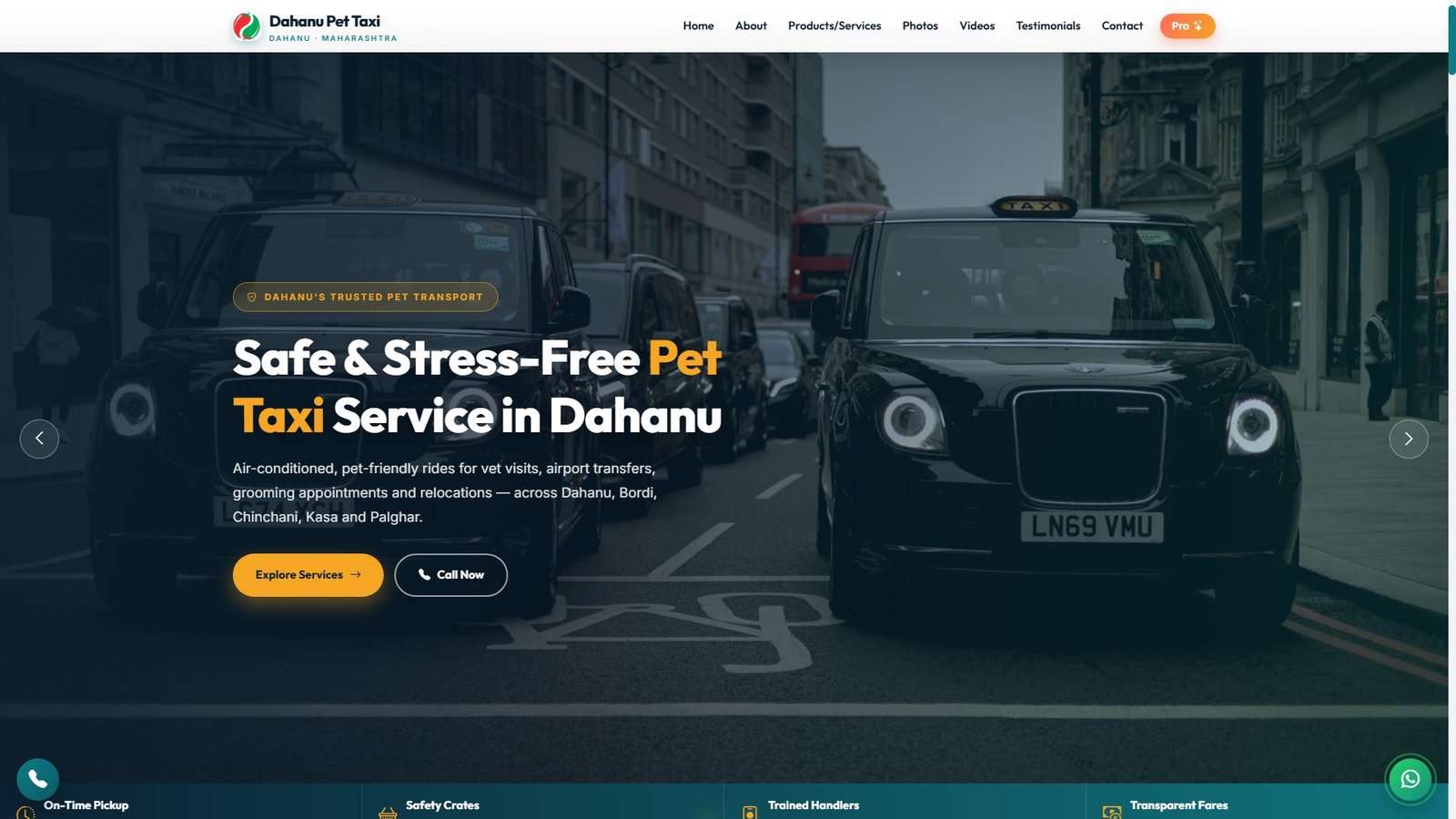 Pet Taxi Services