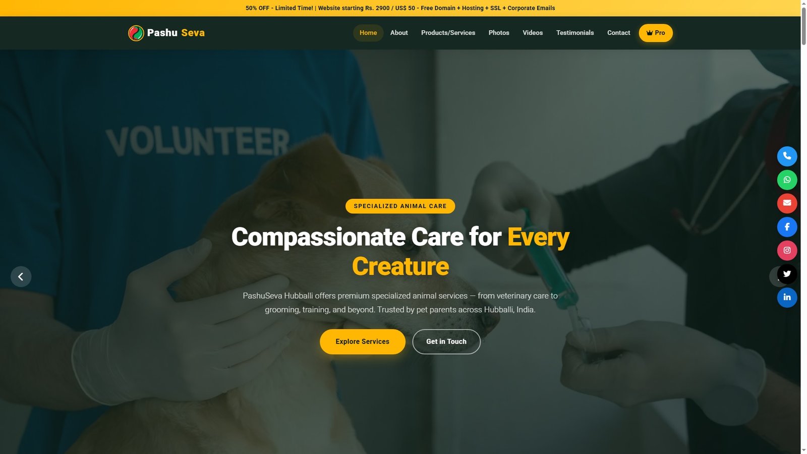 Specialized and Other Animal Services