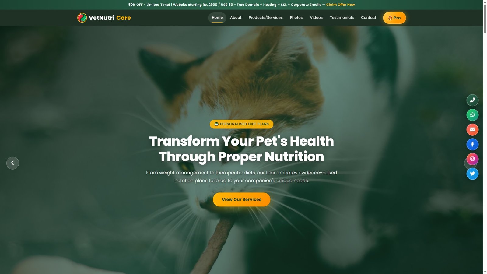 Veterinary Nutrition Services