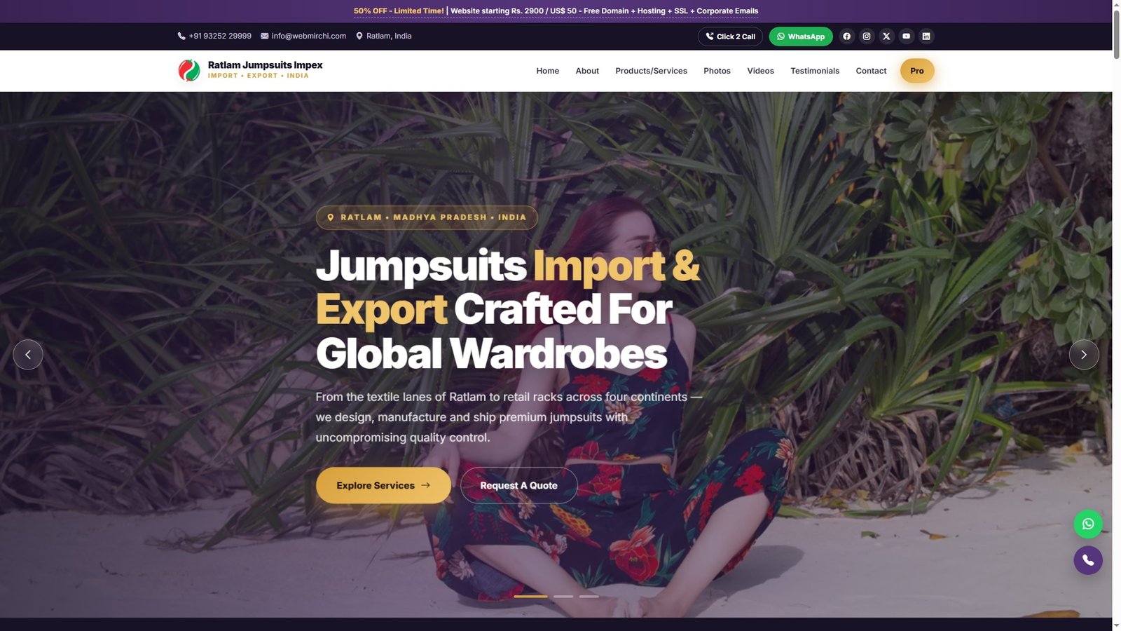 Jumpsuits Import Export
