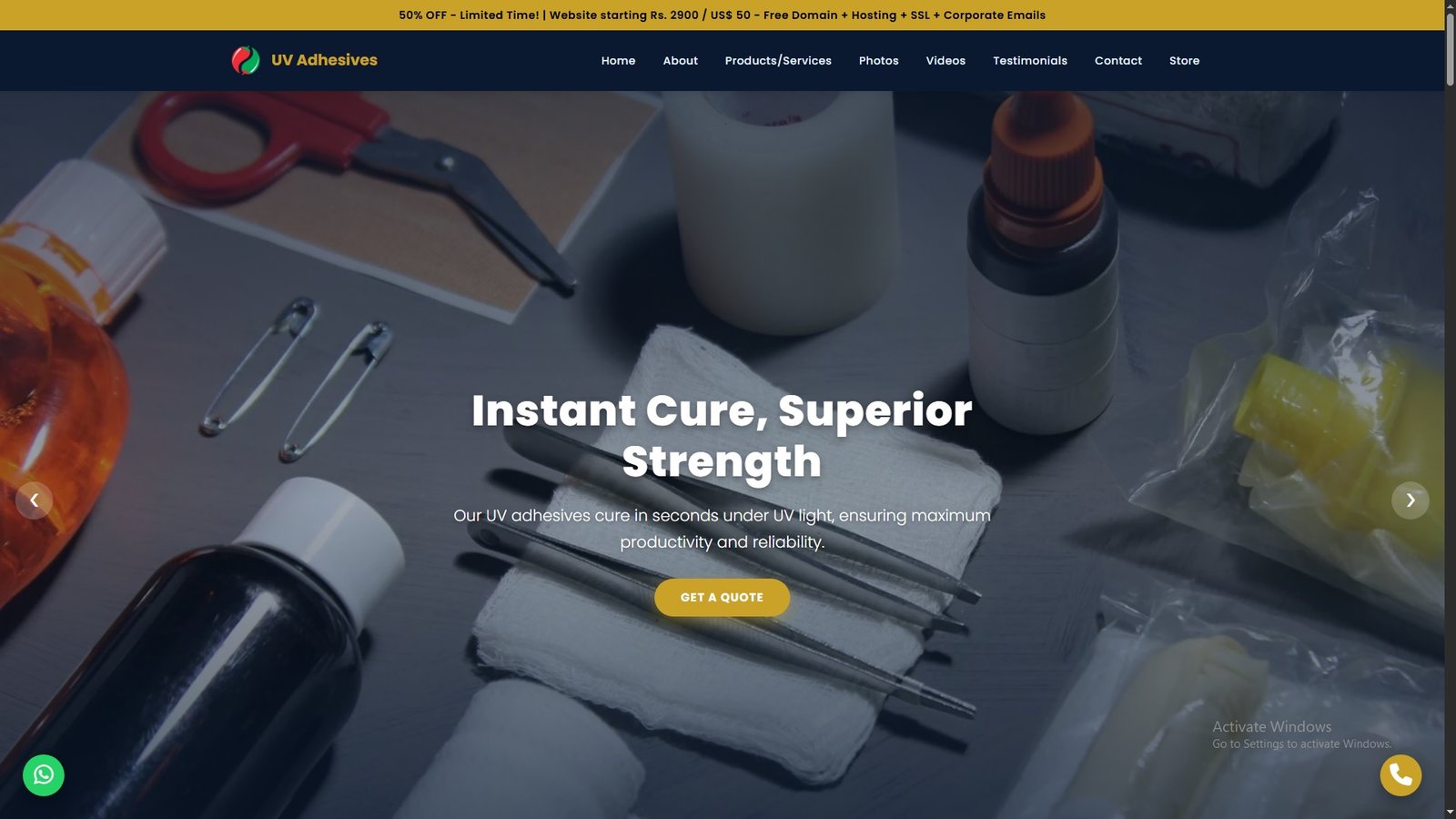 UV Curable Adhesives