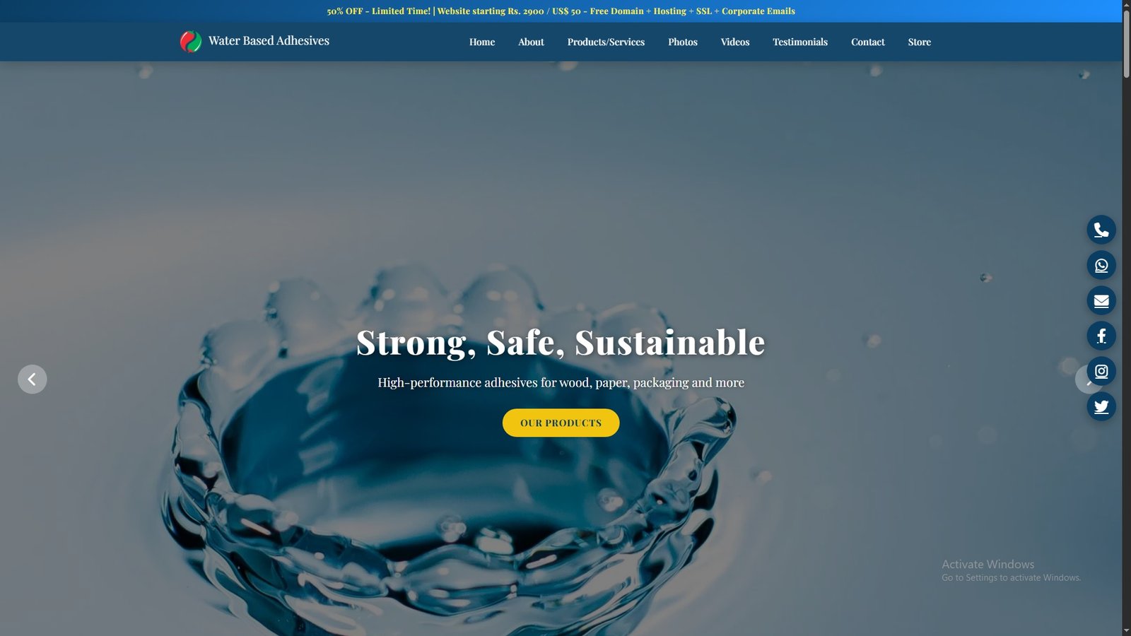 Water Based Adhesives