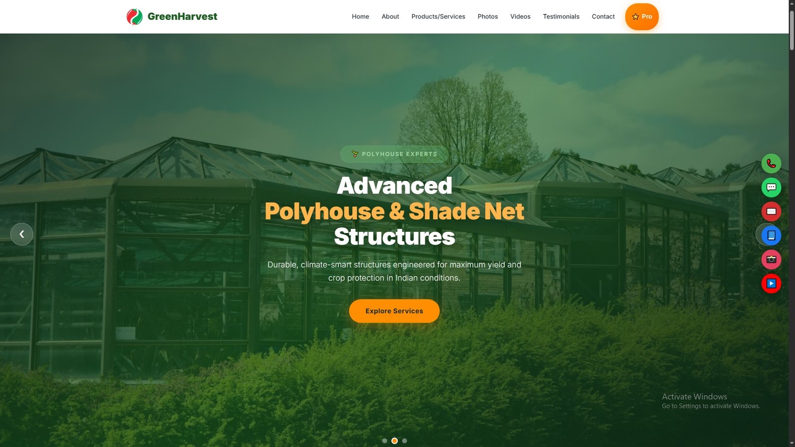Greenhouse Installation Services