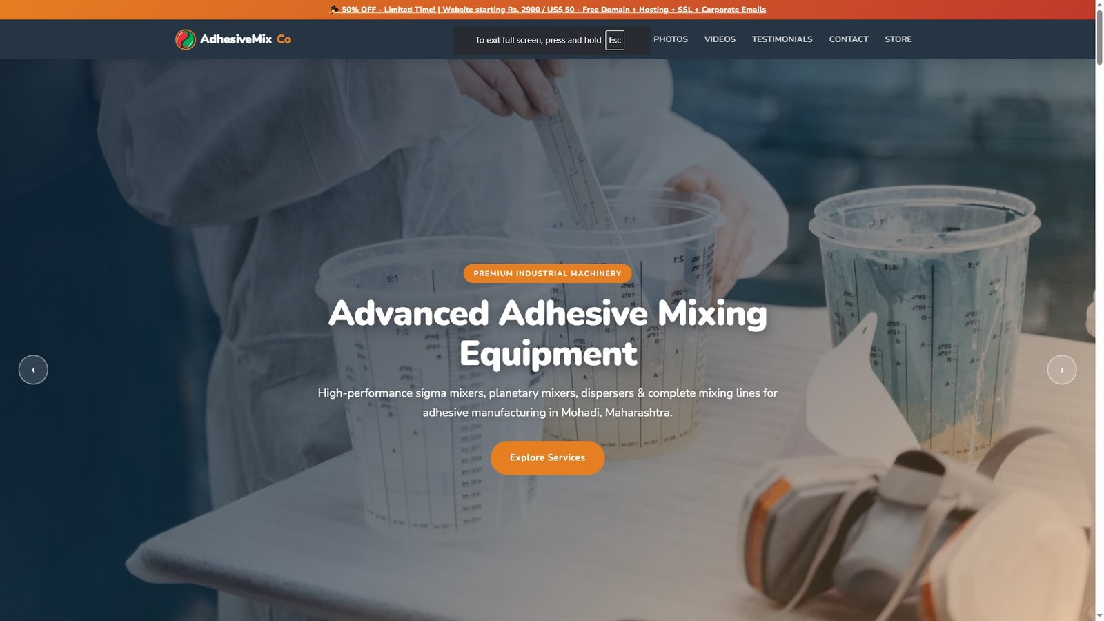 Adhesive Mixing Equipment
