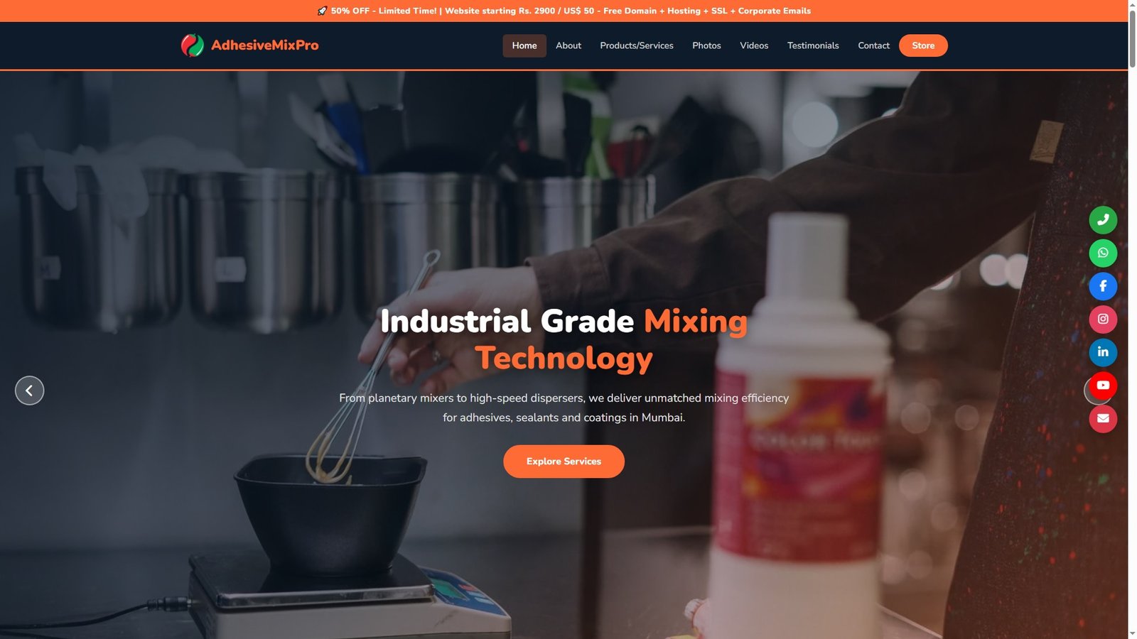 Adhesive Mixing Equipment