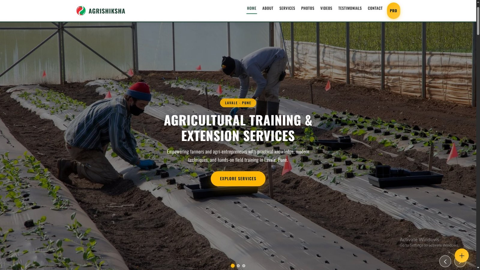Agricultural Training and Extension Services