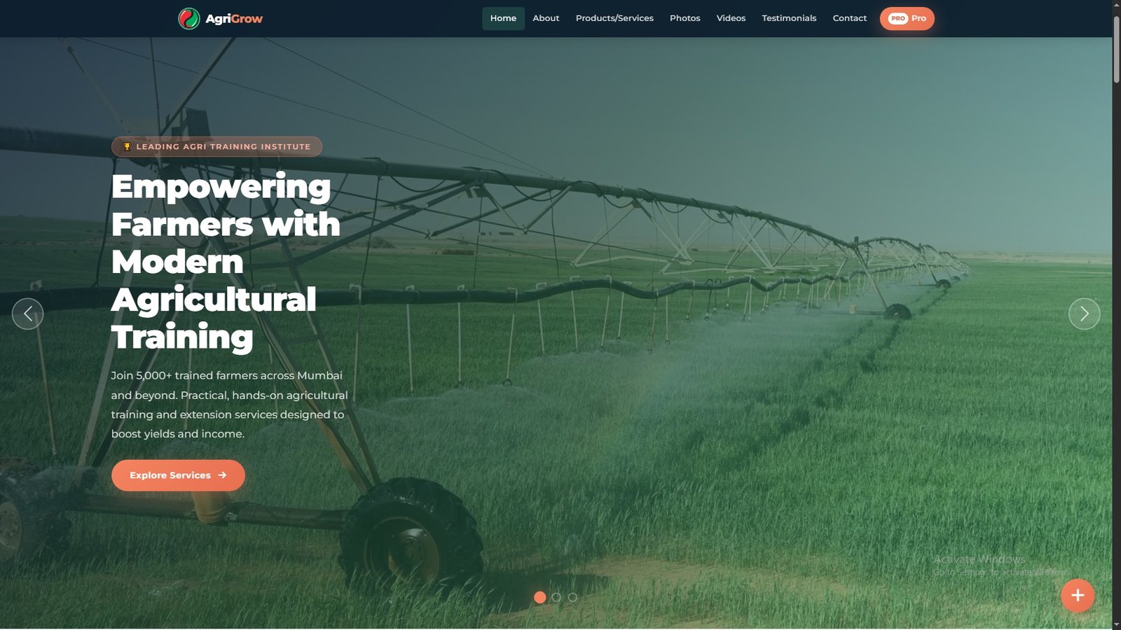 Agricultural Training and Extension Services