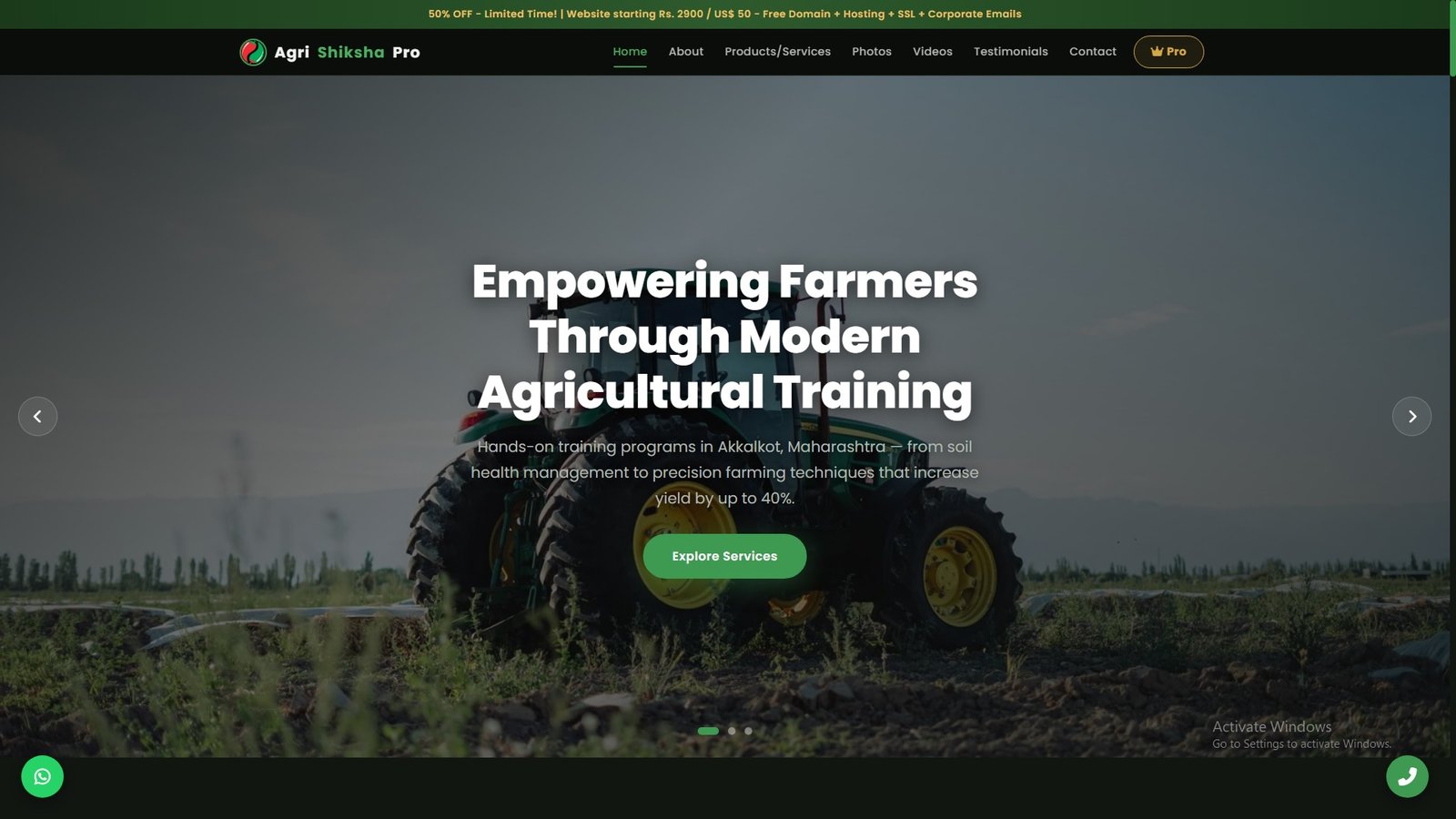 Agricultural Training and Extension Services