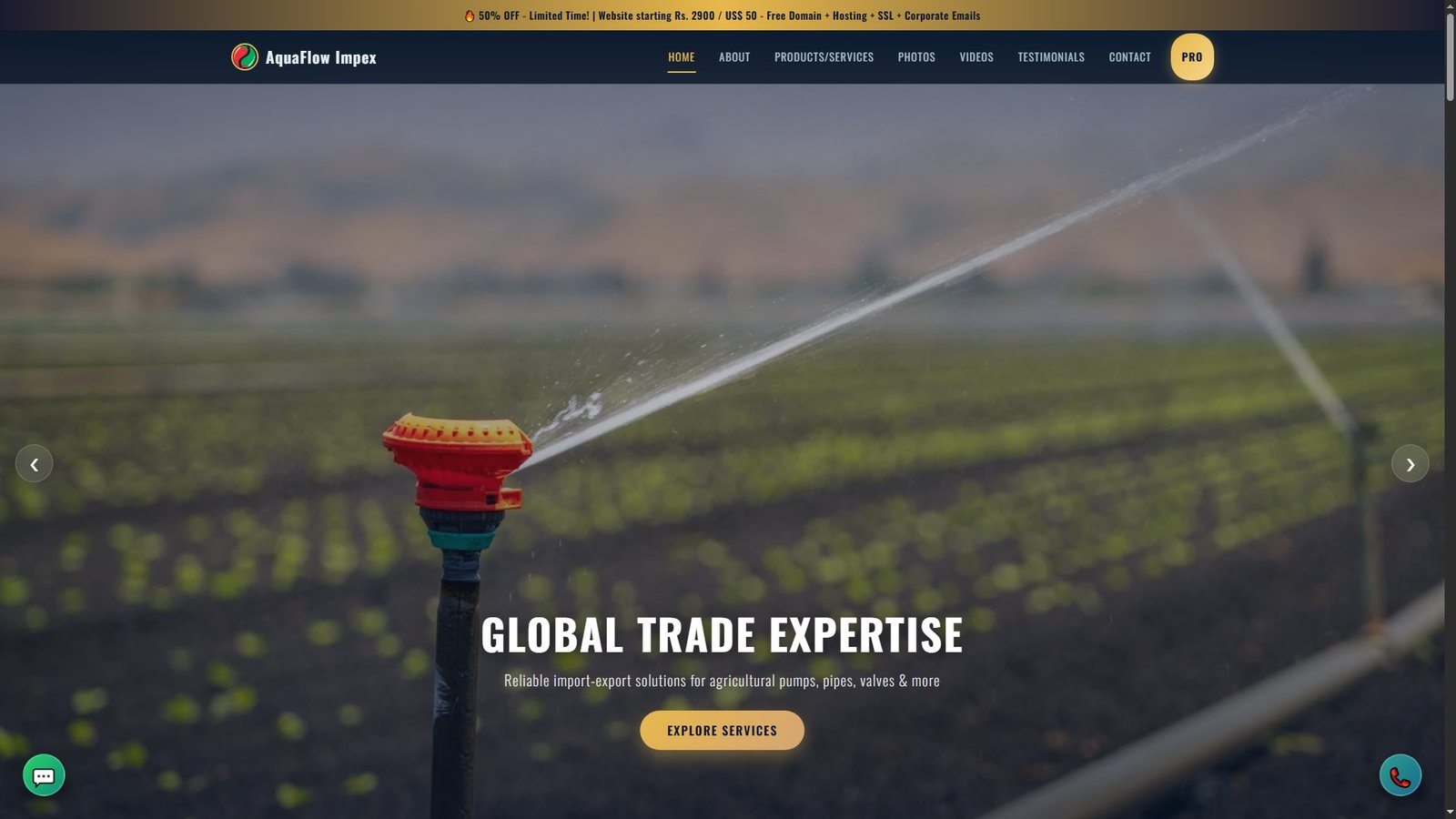 Irrigation Equipment Import Export
