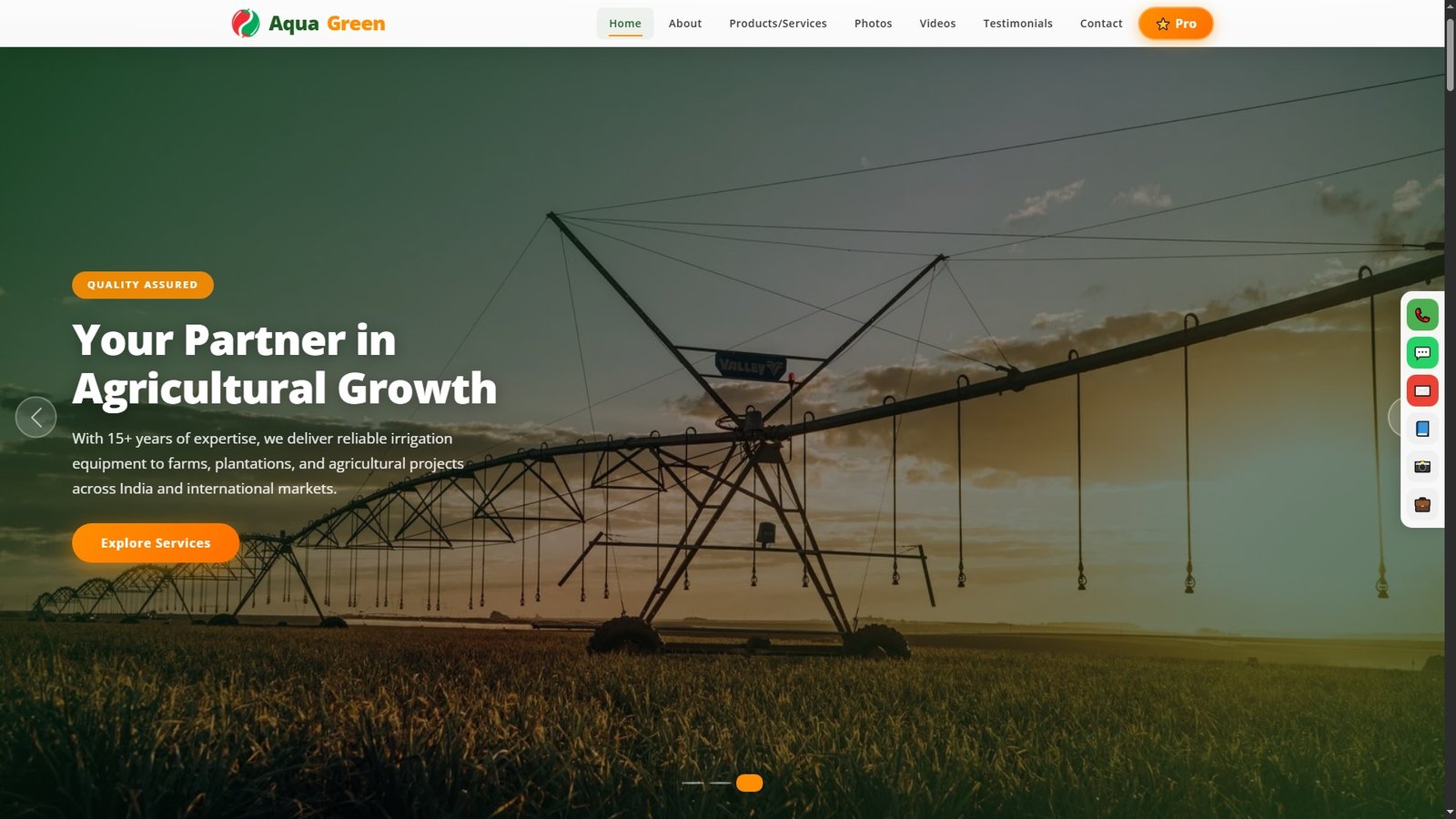 Irrigation Equipment Import Export