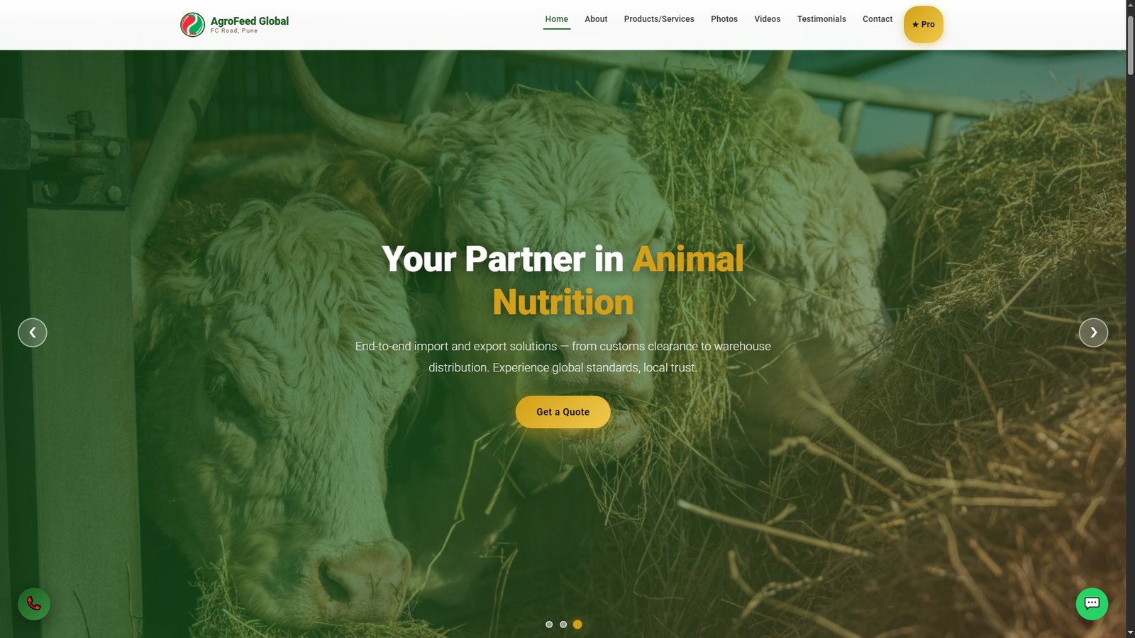 Animal Feed Import Export