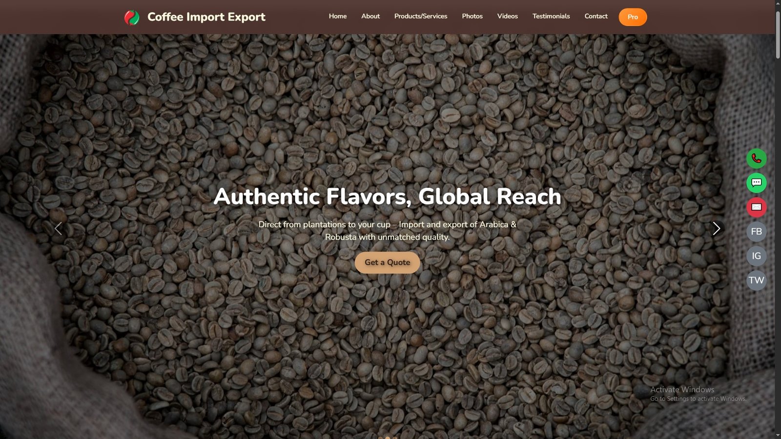 Coffee Import Export