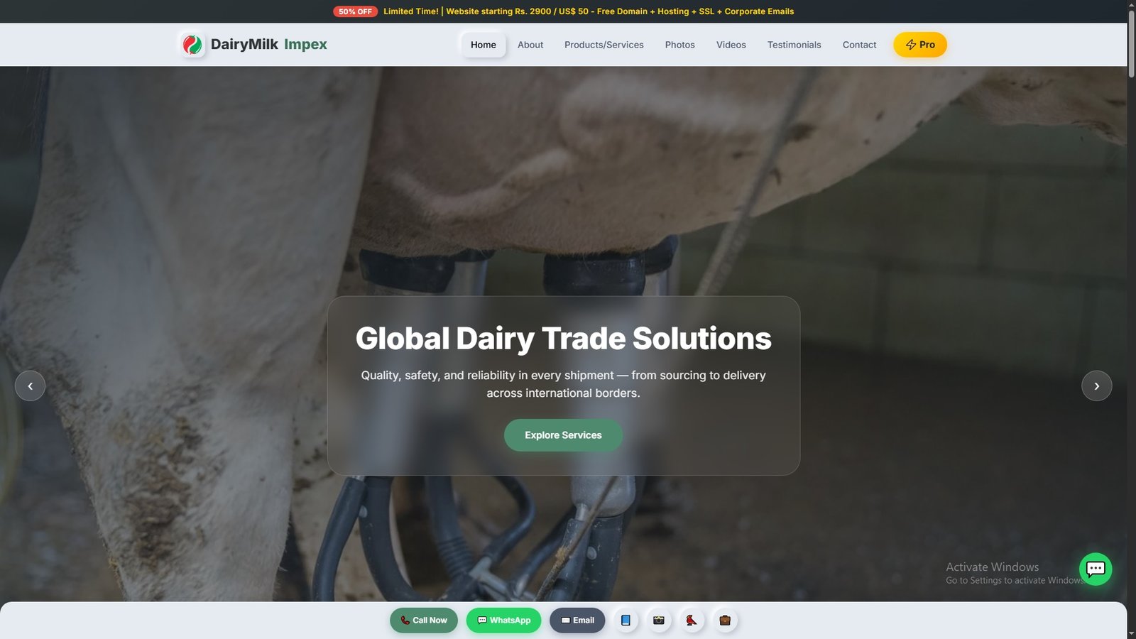 Dairy Milk Import Export
