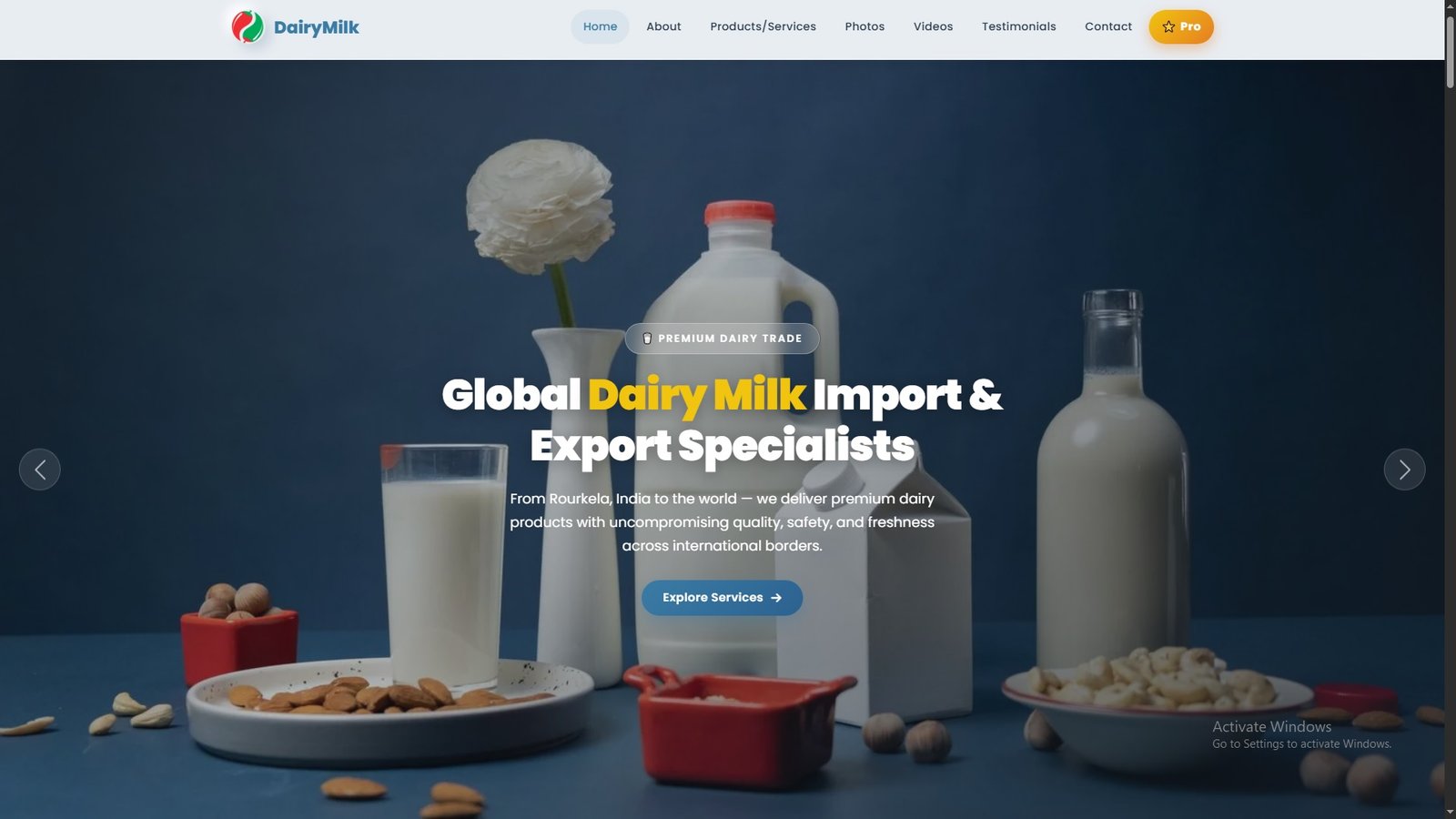 Dairy Milk Import Export