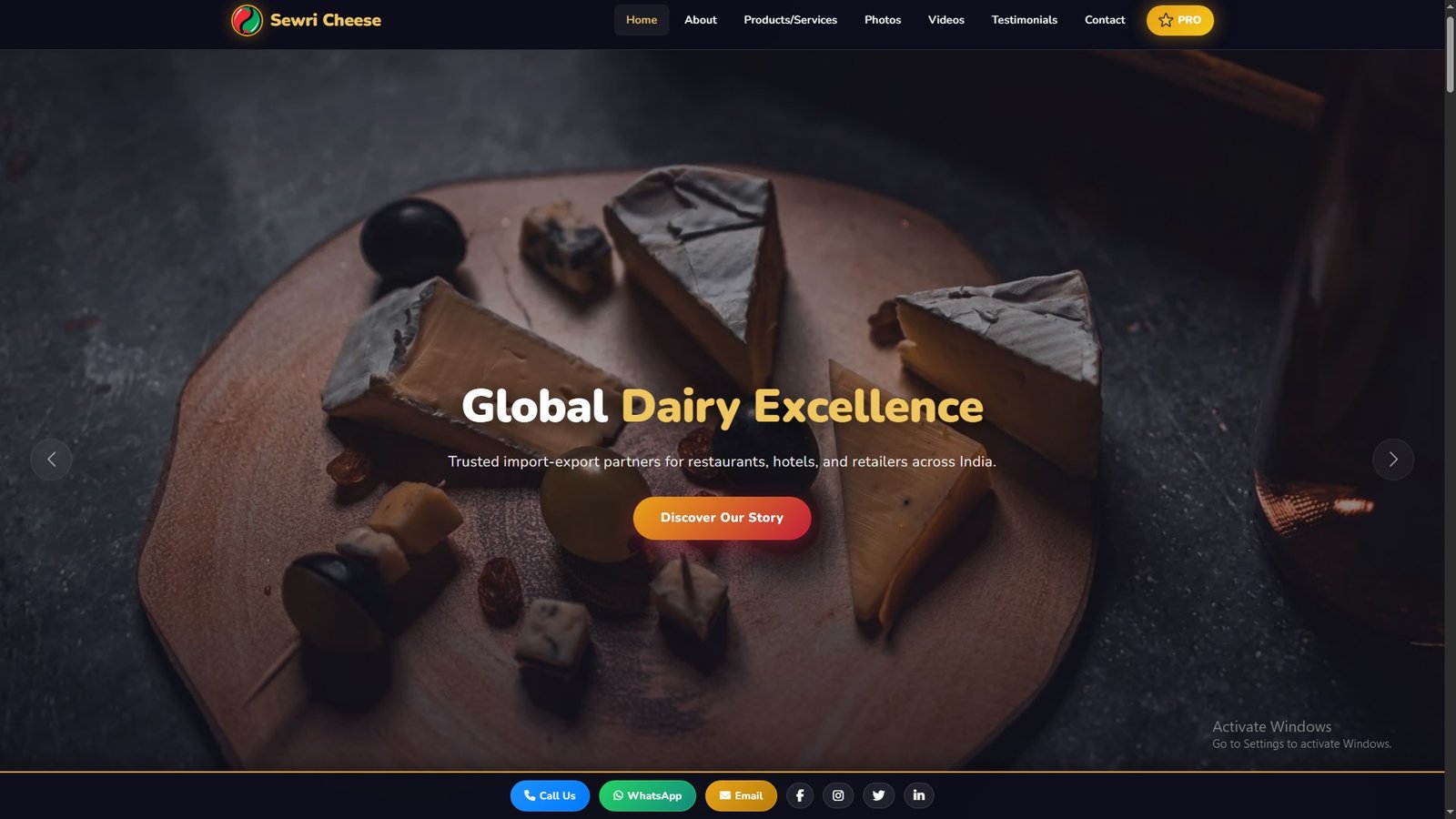 Cheese Import Export