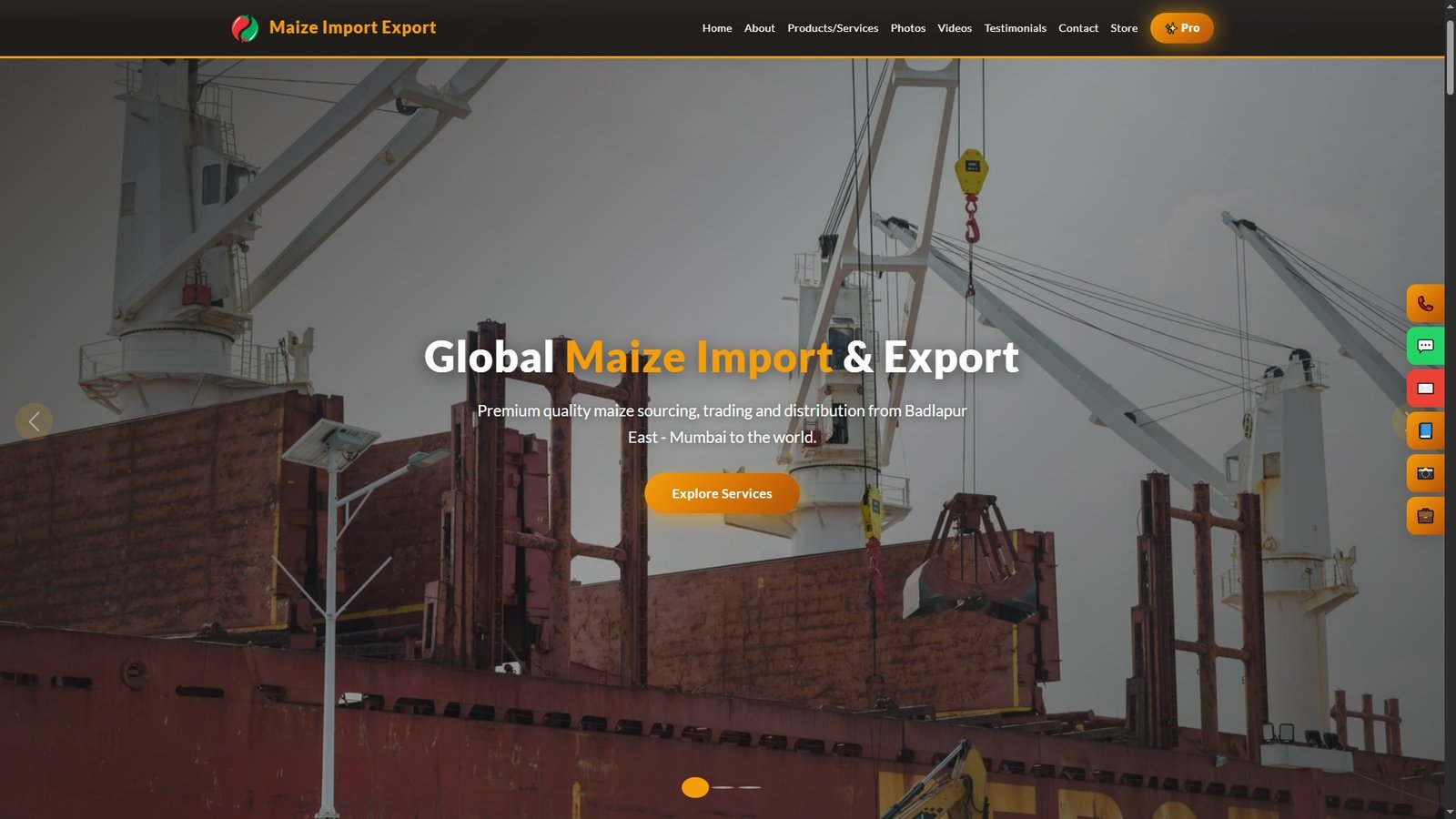 Maize Import Export