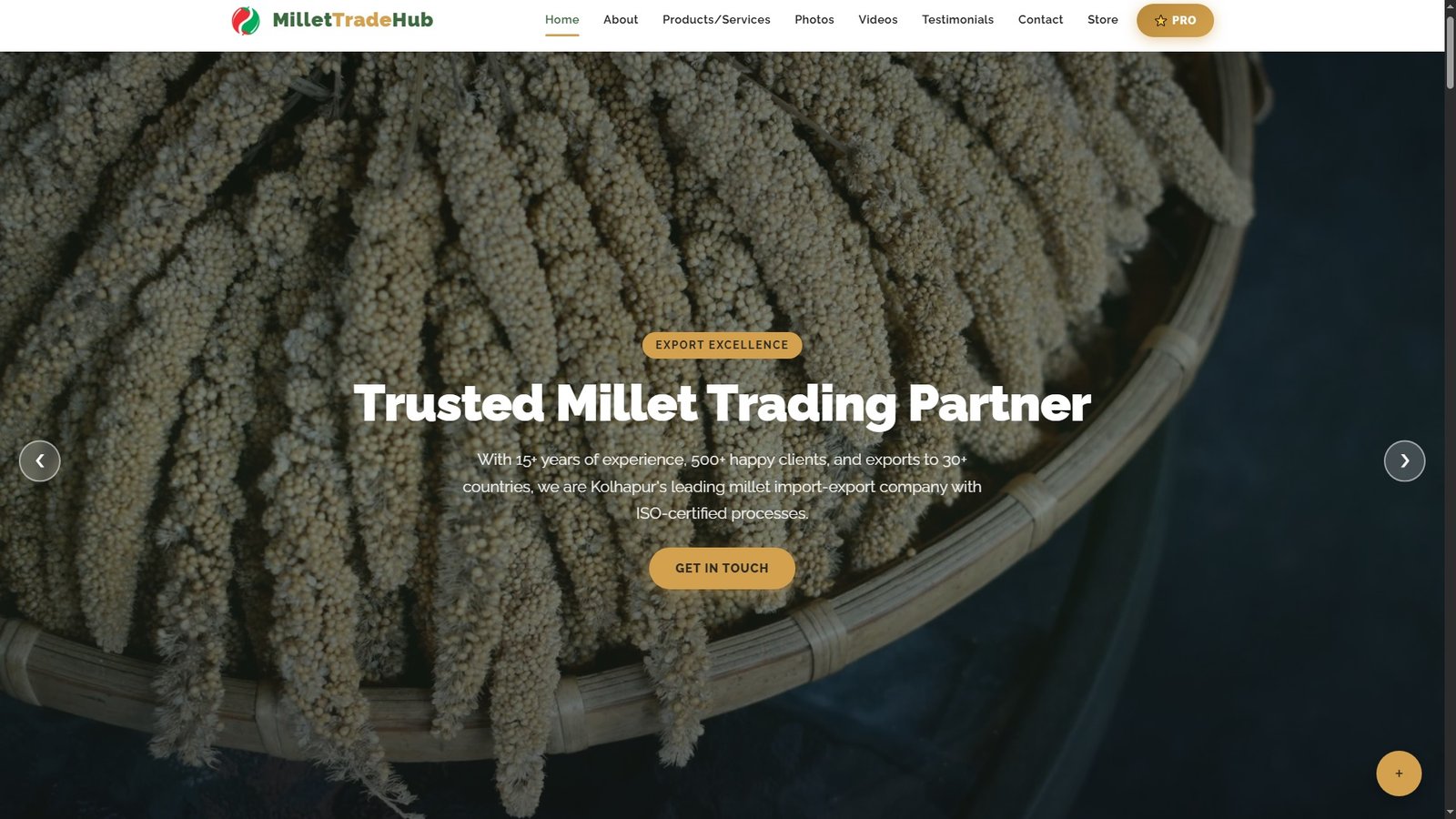 Millet Import Export