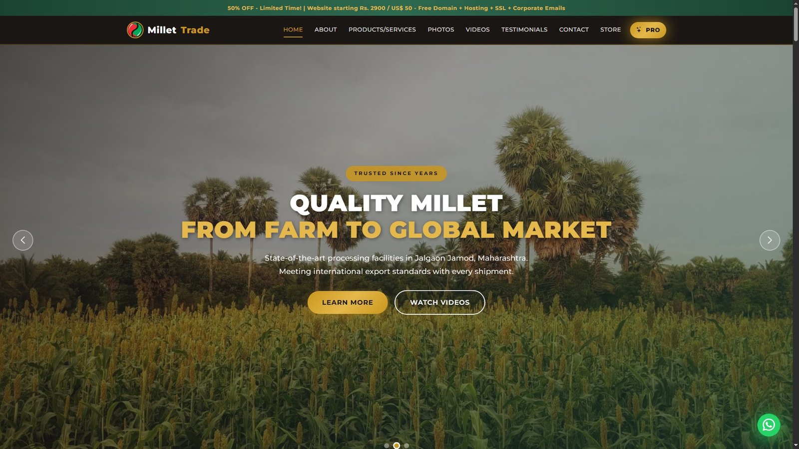 Millet Import Export