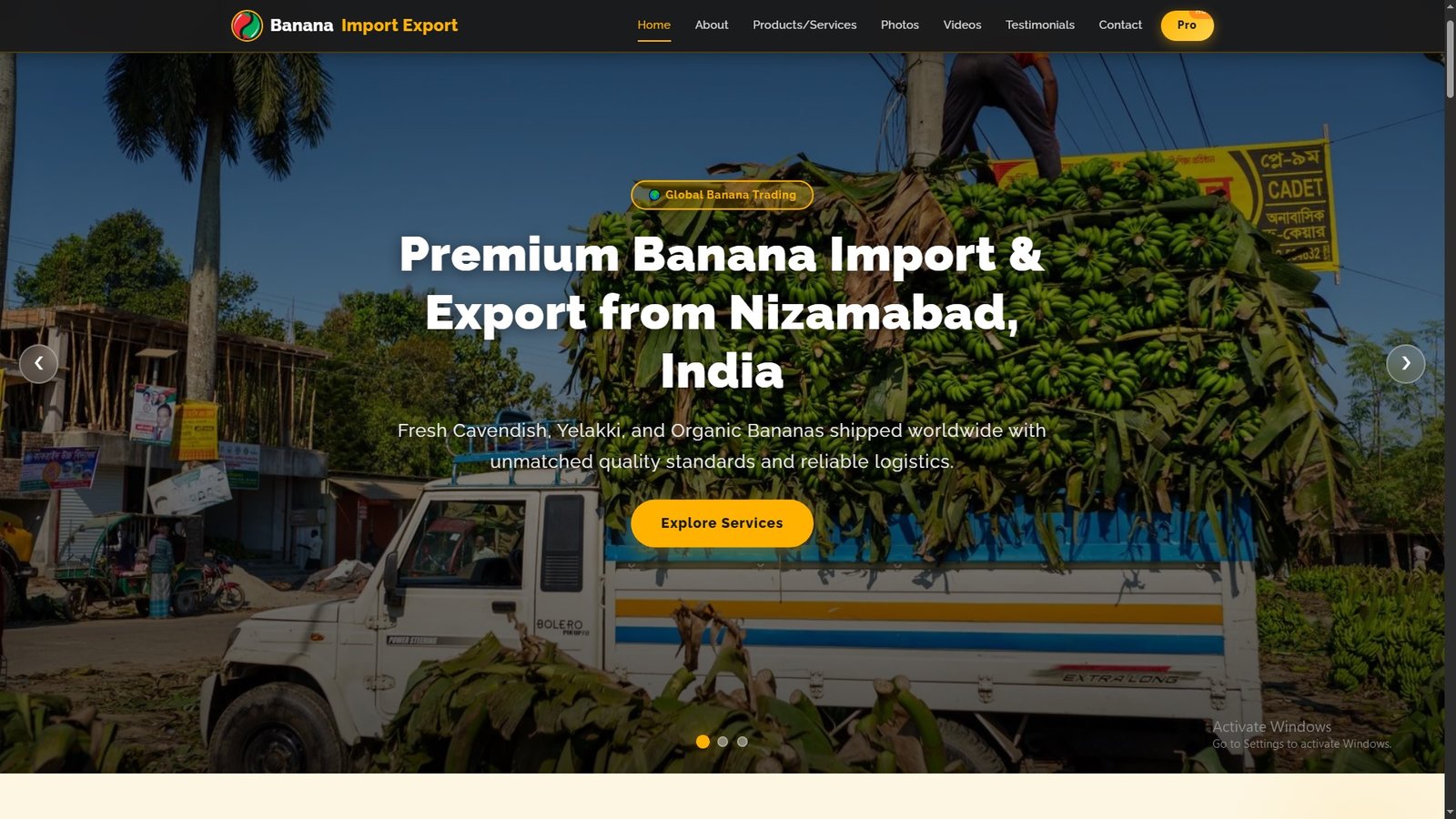 Bananas Import Export