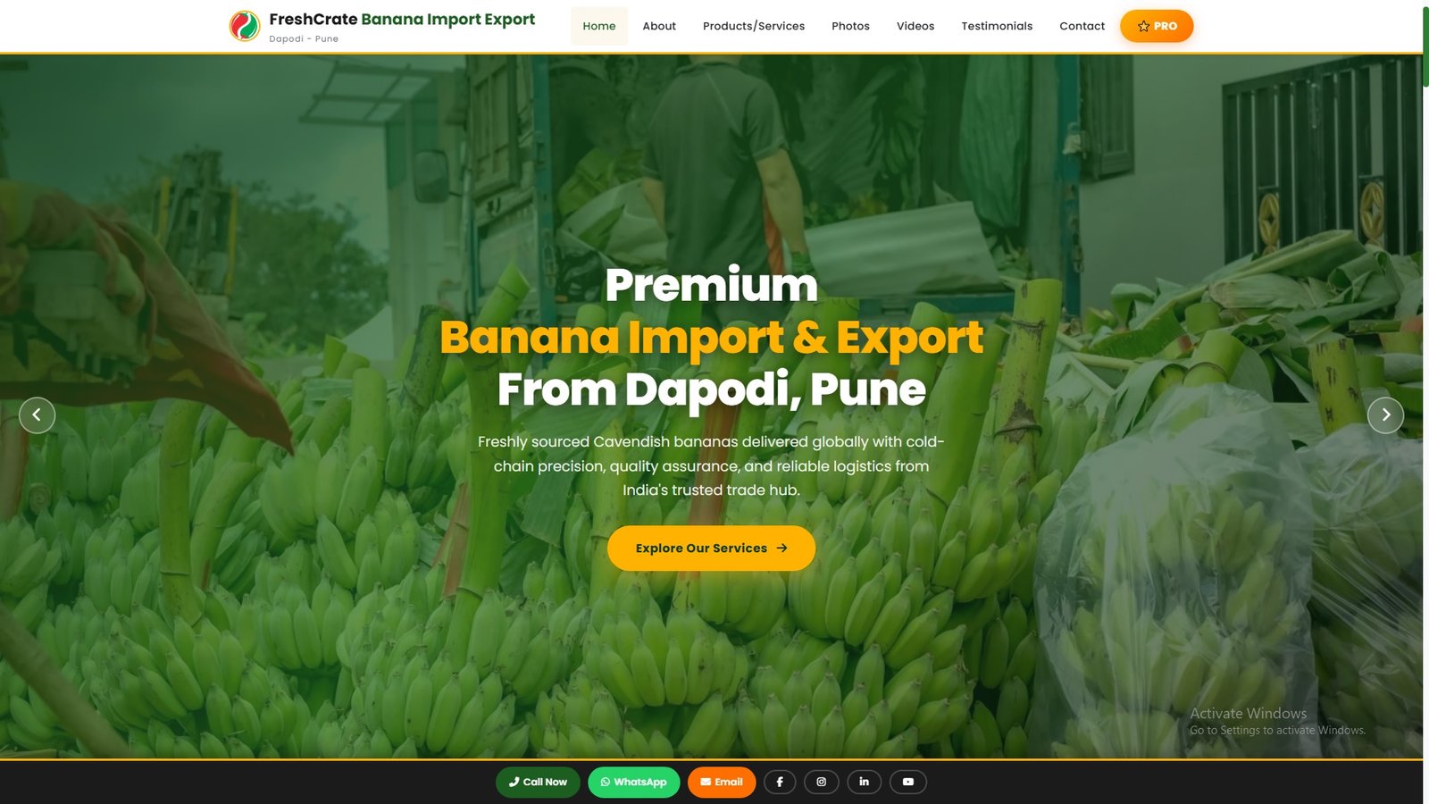 Bananas Import Export