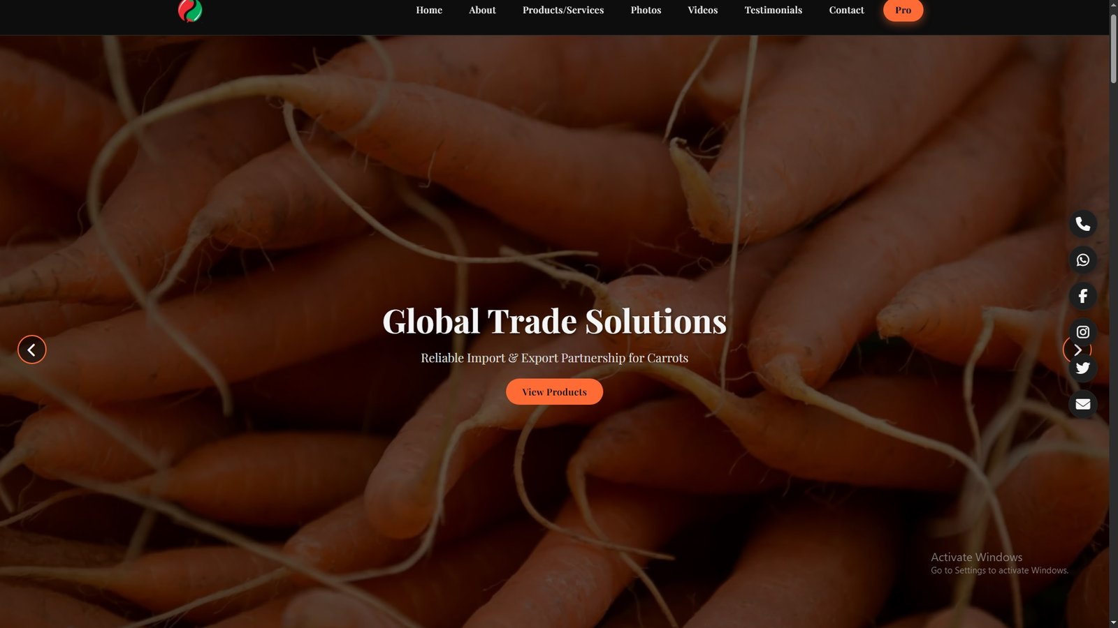 Carrots Import Export