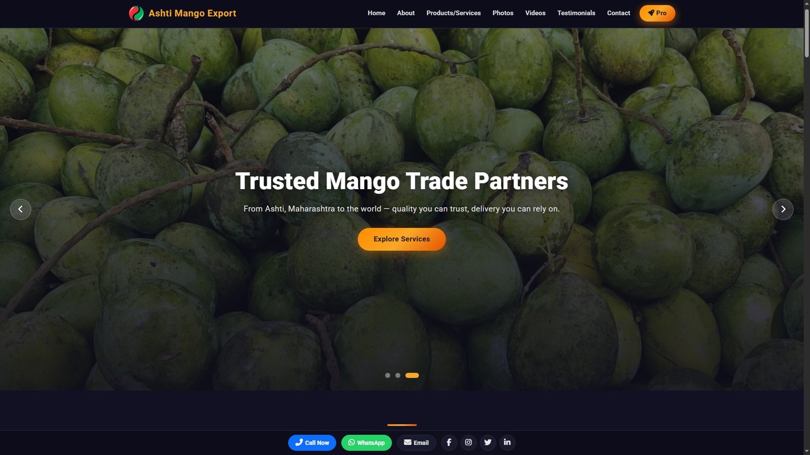 Mangoes Import Export