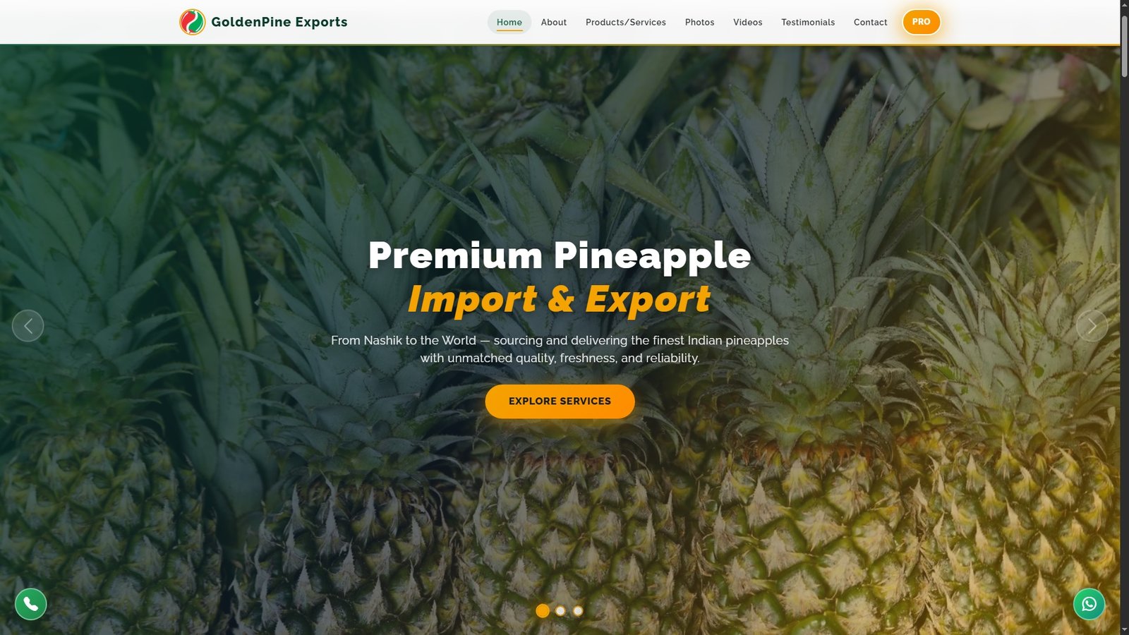 Pineapples Import Export