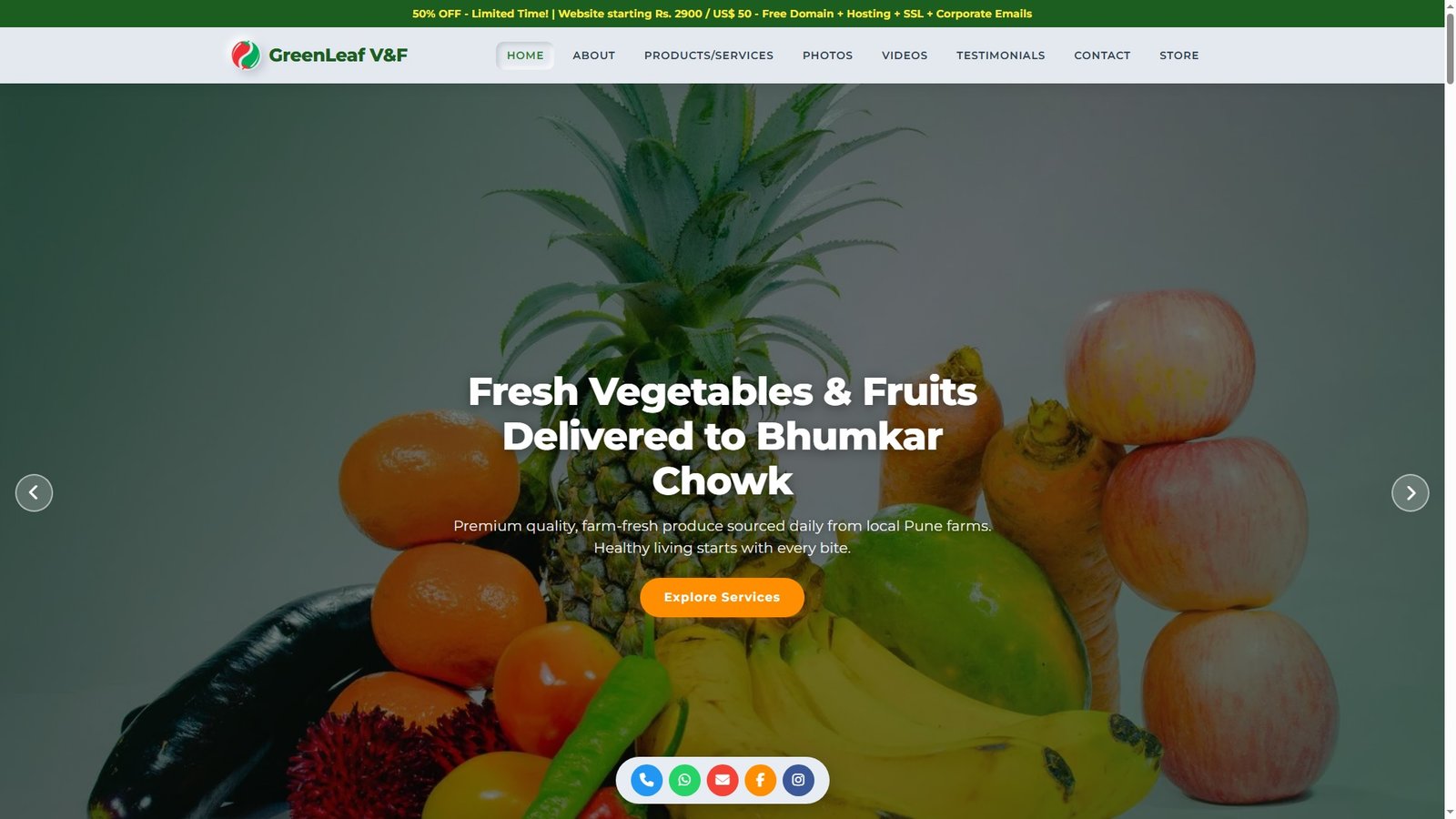 Vegetables Fruits